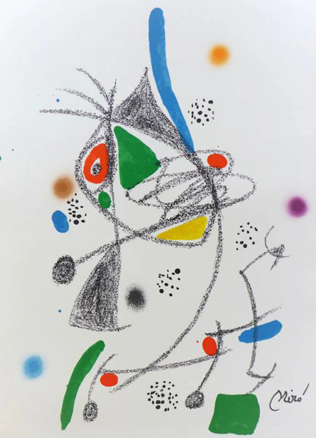 Joan MIRO - Maravillas con variaciones 4, 1975 - Lithographie originale