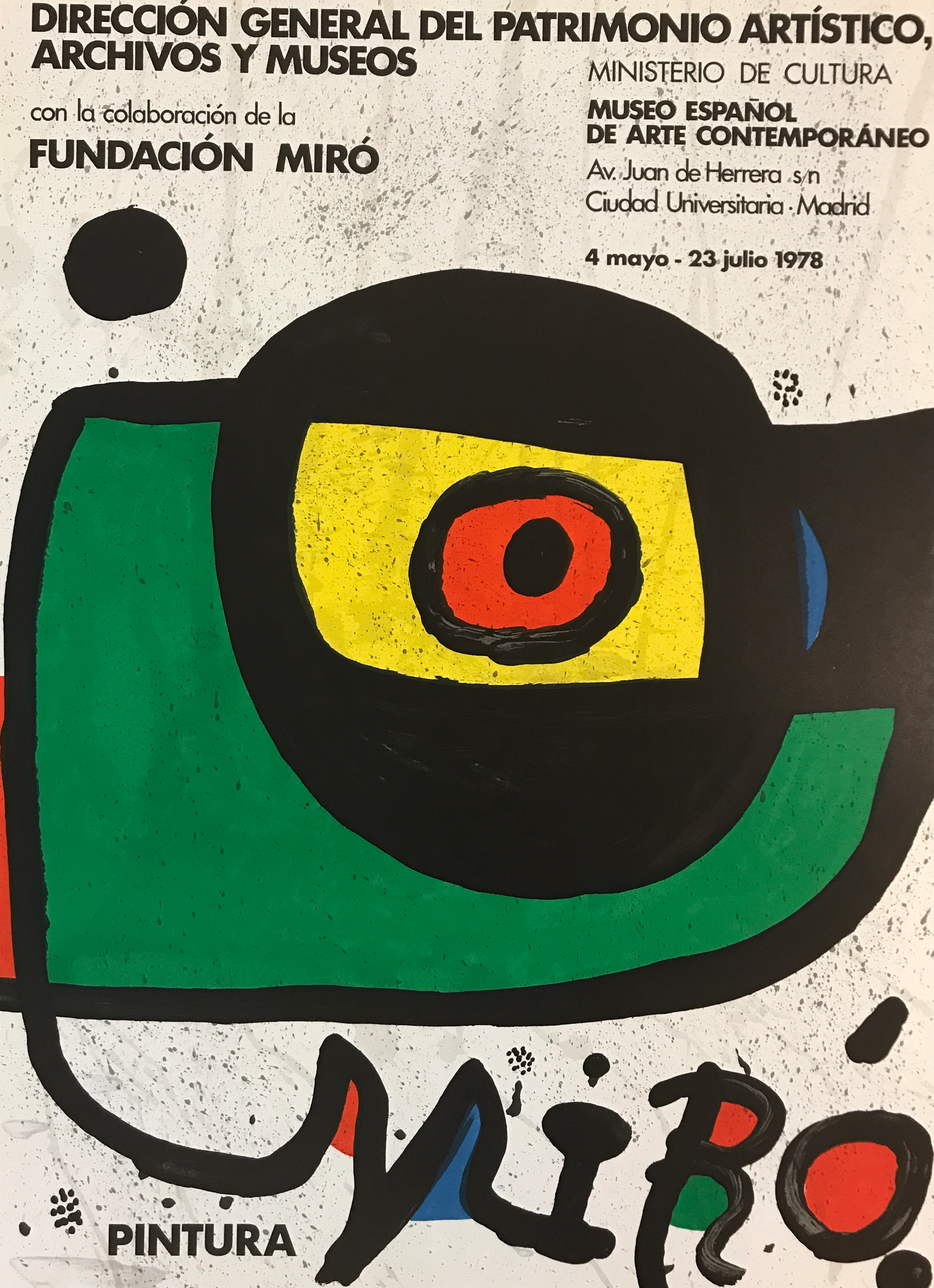Joan MIRO - Pintura, 1978 - Affiche lithographique