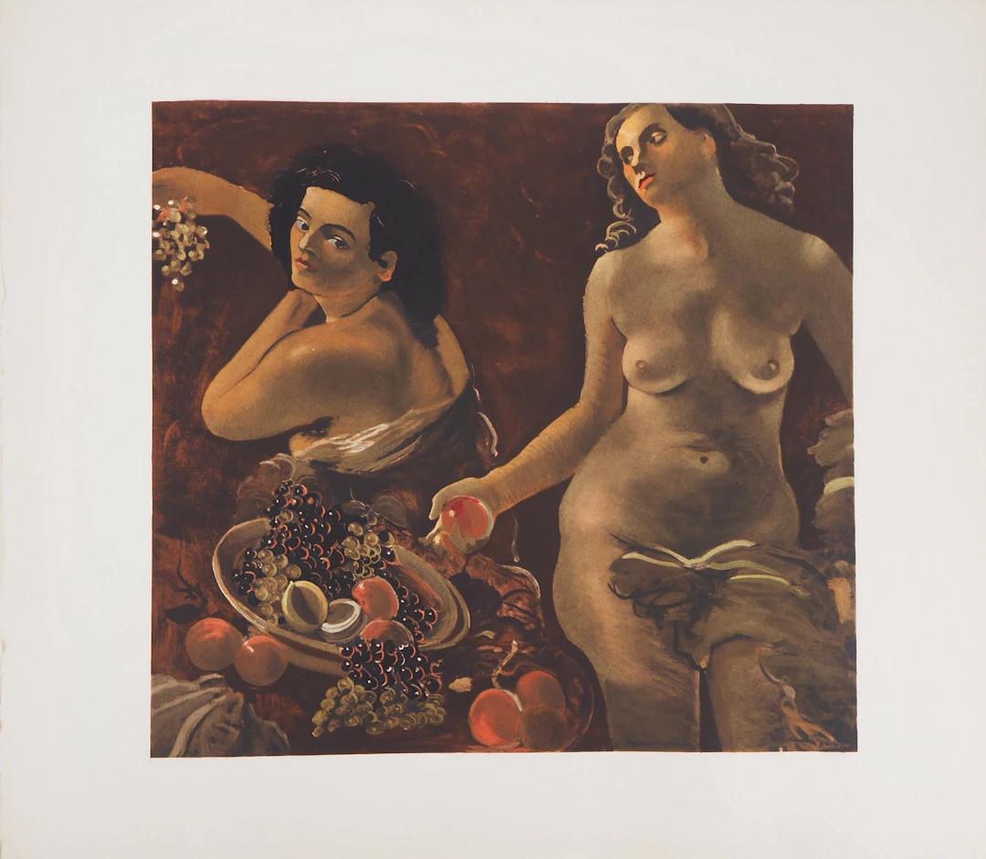 André DERAIN - Fruits d’automne (deux nus) - Lithographie