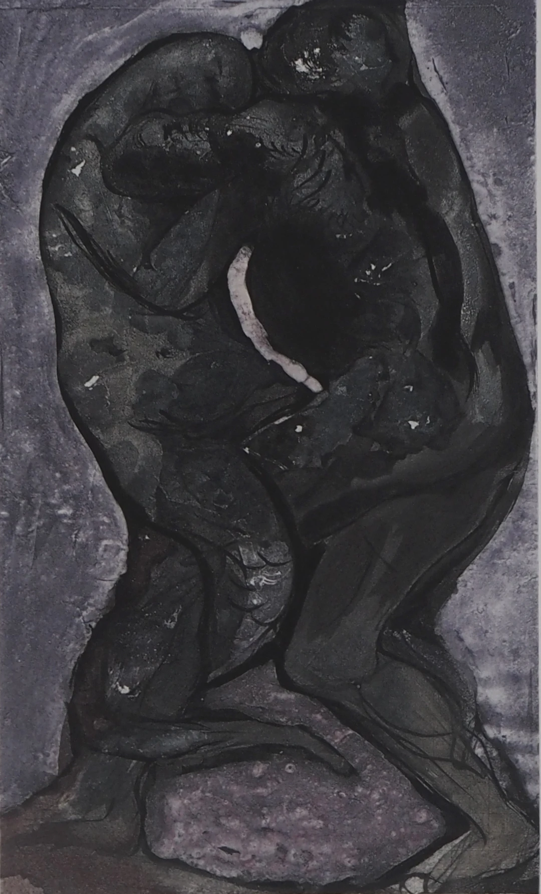 Auguste RODIN : La lutte, Gravure
