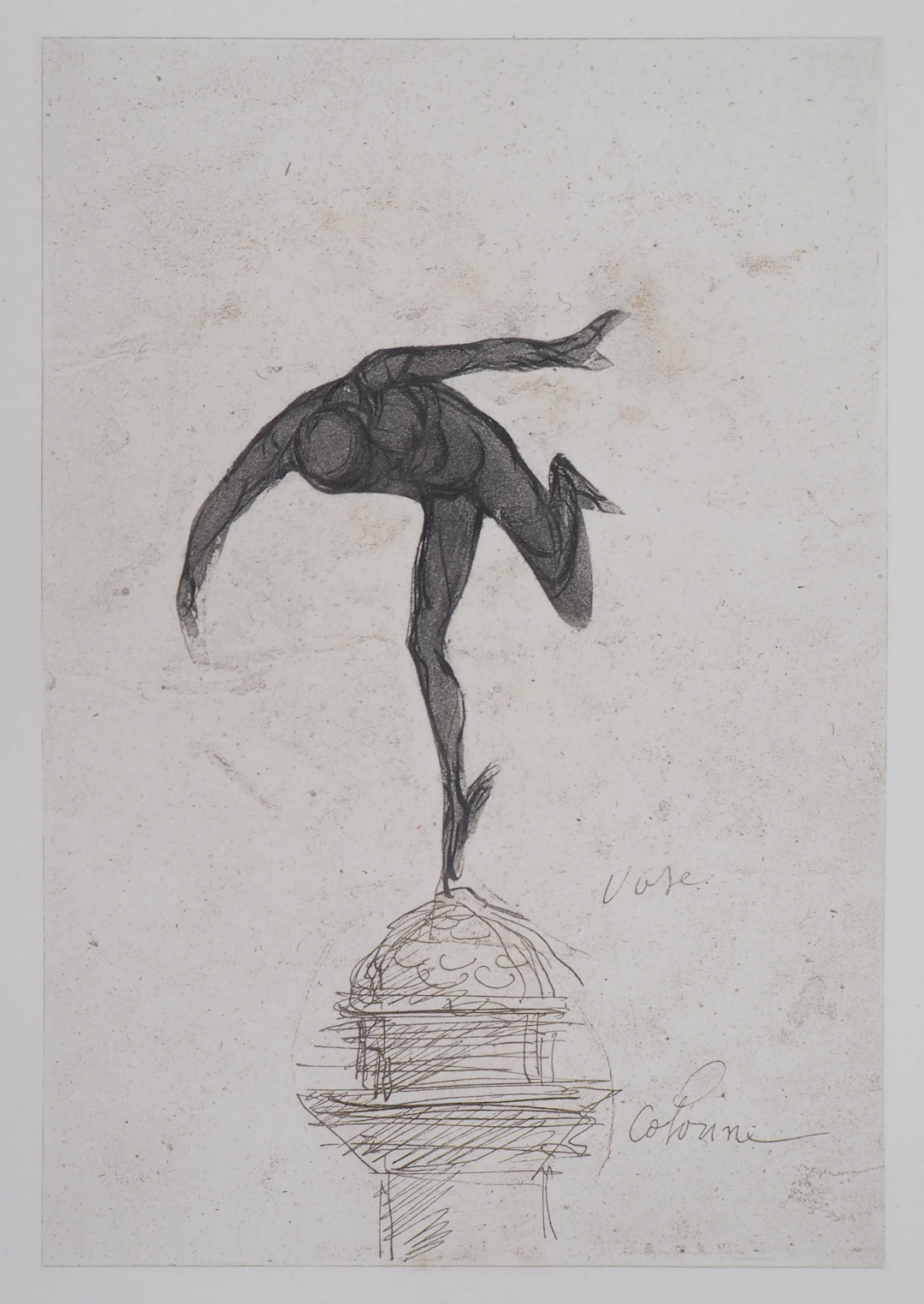 Auguste RODIN : Mercure, Gravure
