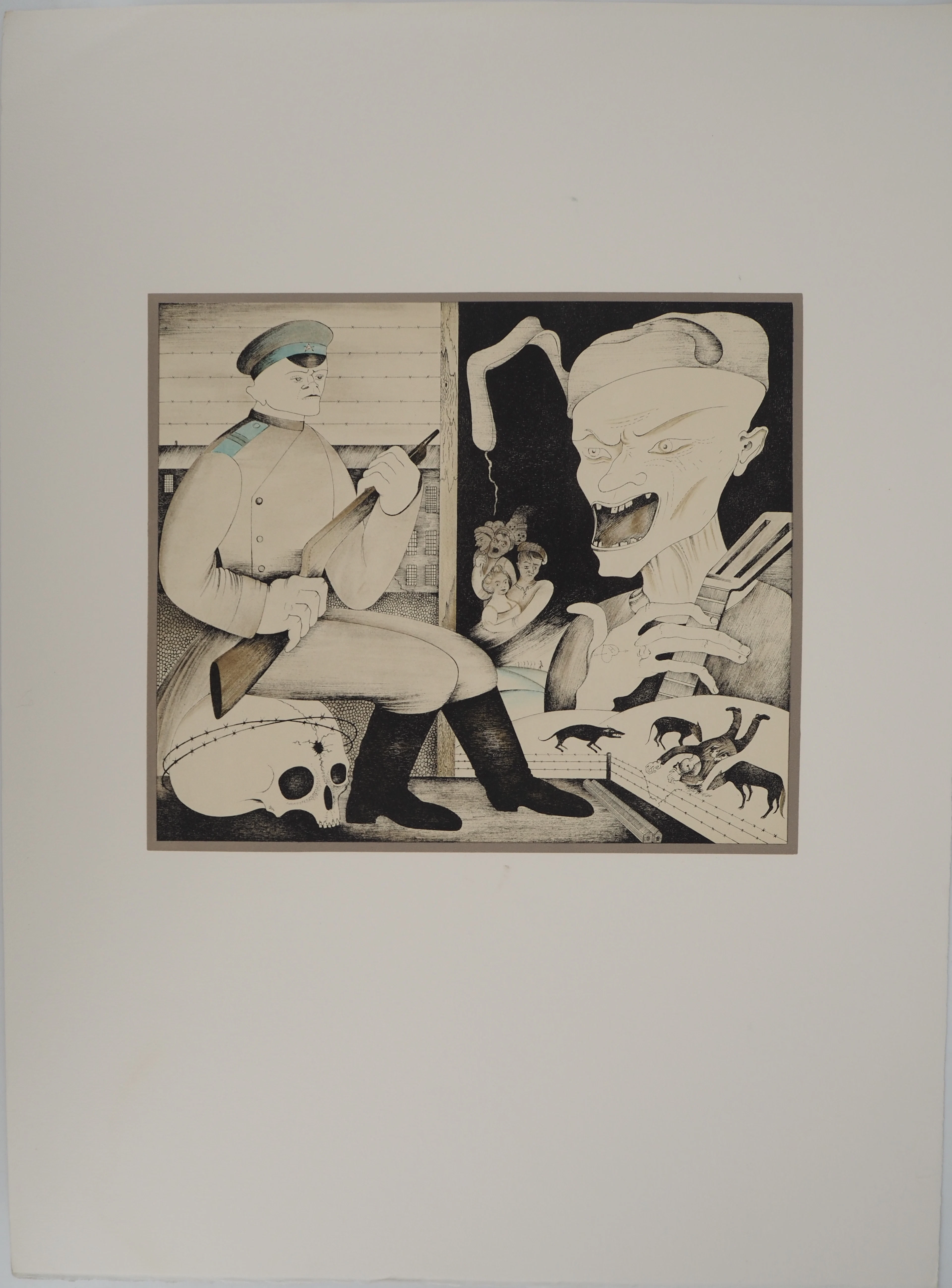 Mikhail CHEMIAKIN (1943), Le garde, vers 1980 - Lithographie originale