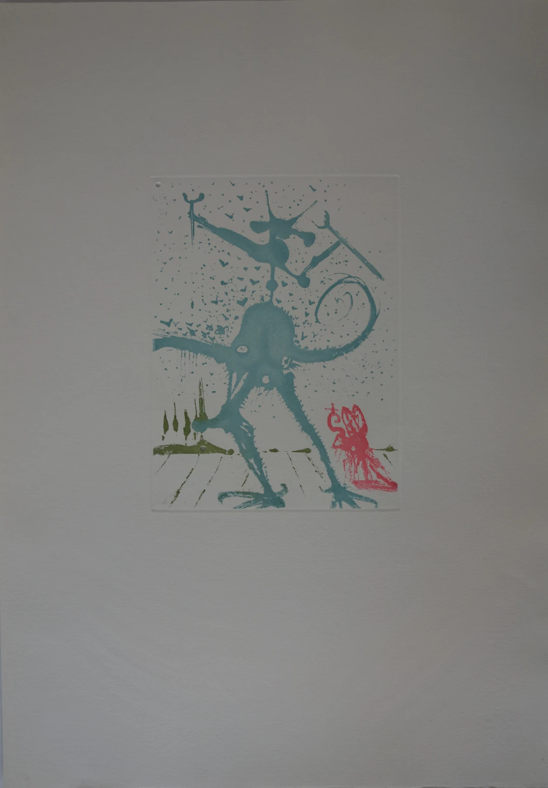 Salvador DALI : Huit Péchés Capitaux, le Péché Dalinien - Gravure original 1968