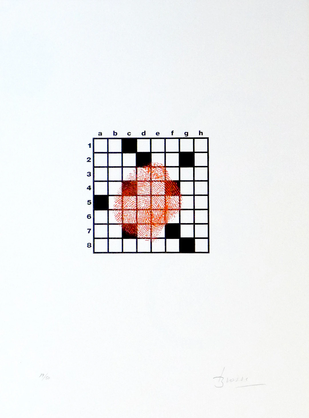 Joan BROSSA - Poema visual 14, 1989 - Lithographie signée au crayon