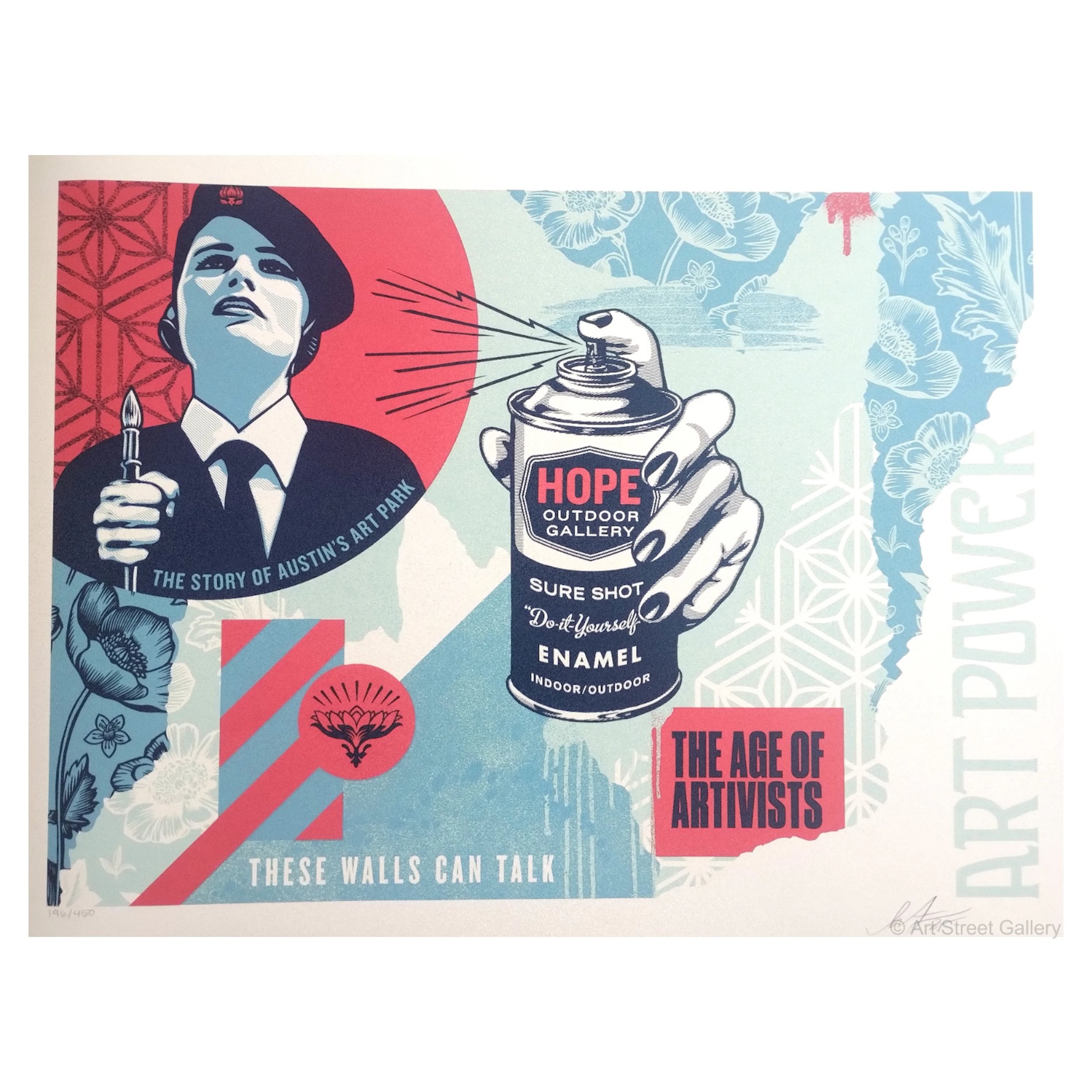 SHEPARD FAIREY (OBEY) – HOPE Outdoor Gallery Print - signée numérotée