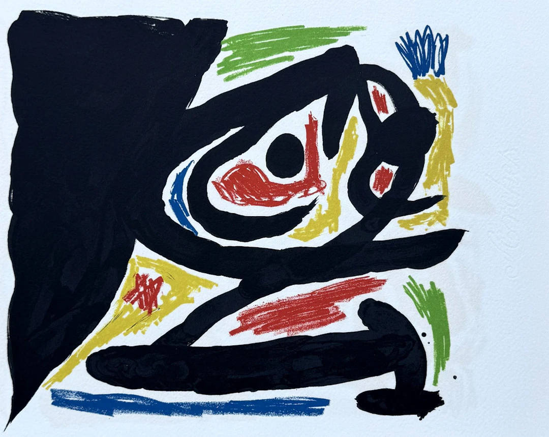 Joan Miro - Personnage abstrait, 1970 - Lithographie originale
