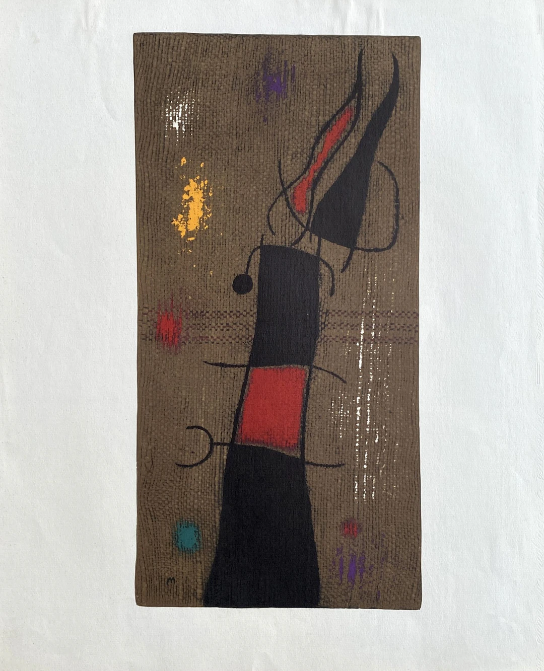 Joan Miro - Femme et oiseaux IV - Lithographie signée dans la planche
