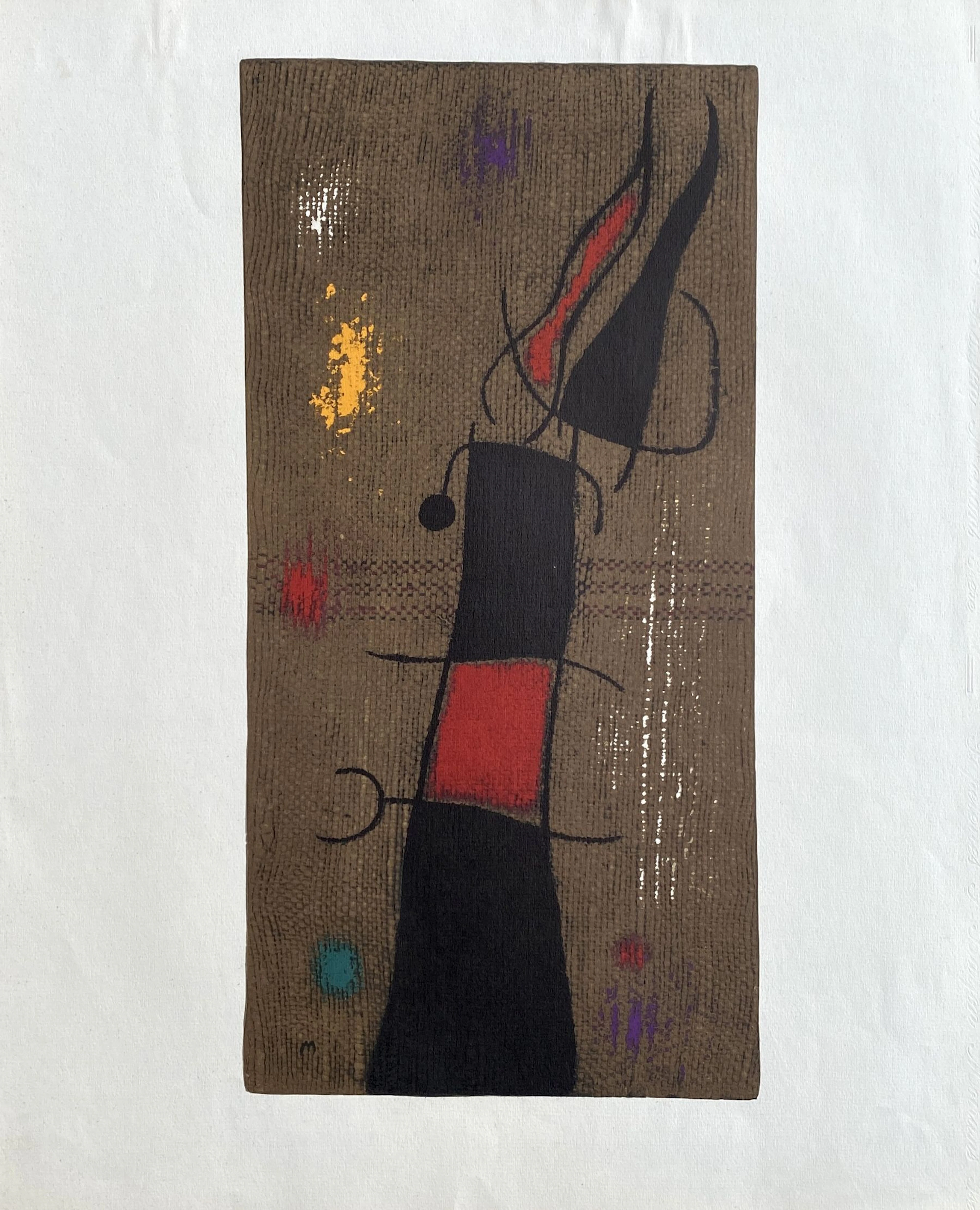 Joan Miro - Femme et oiseaux IV - Lithographie signée dans la planche