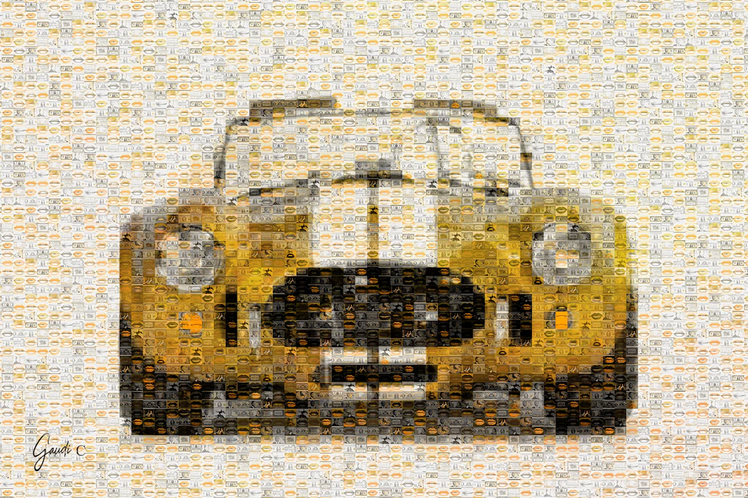 Gaudi .C - Cobra-love-gold (2024) - art numérique
