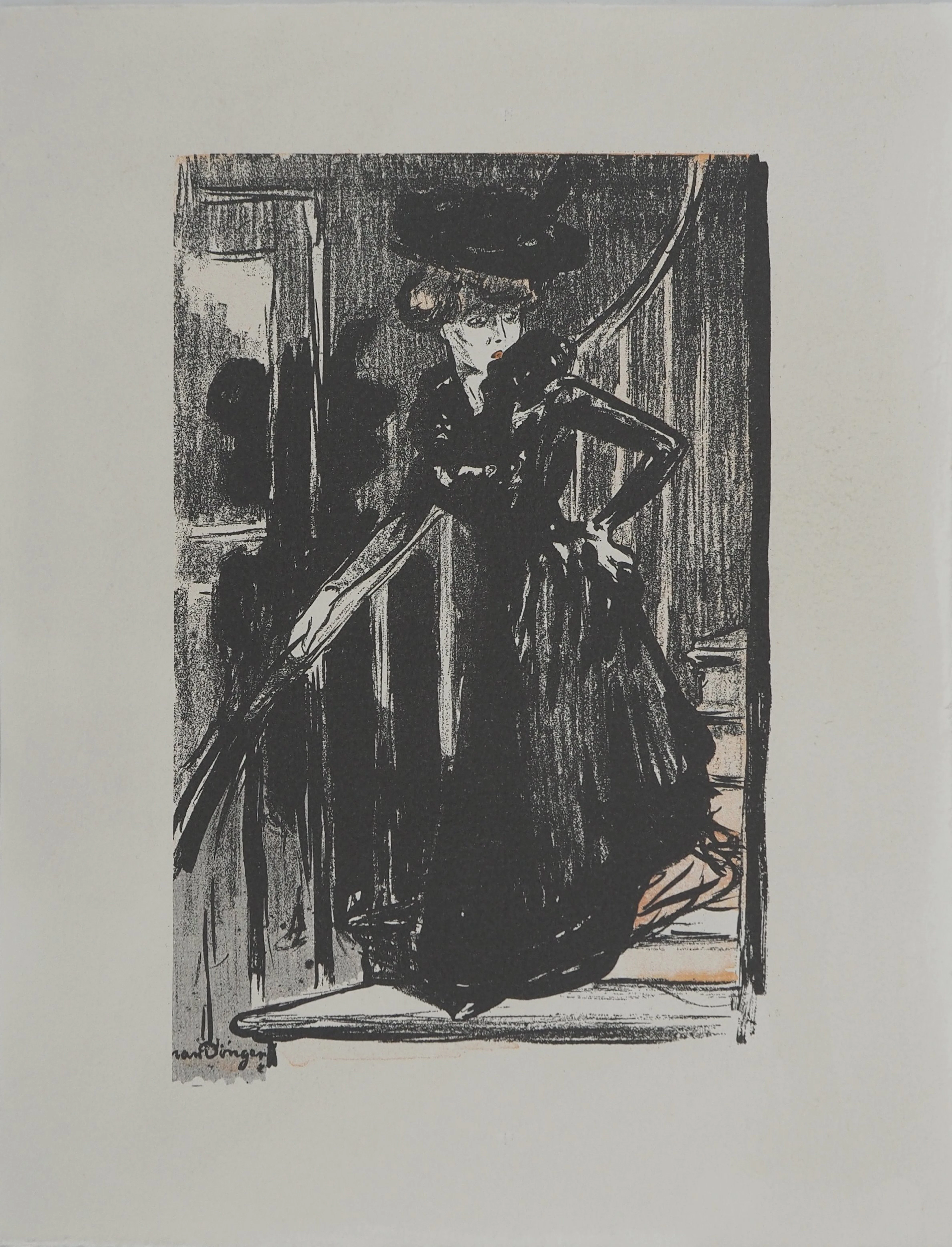 Kees VAN DONGEN (d’après) : Femme au chapeau, Lithographie
