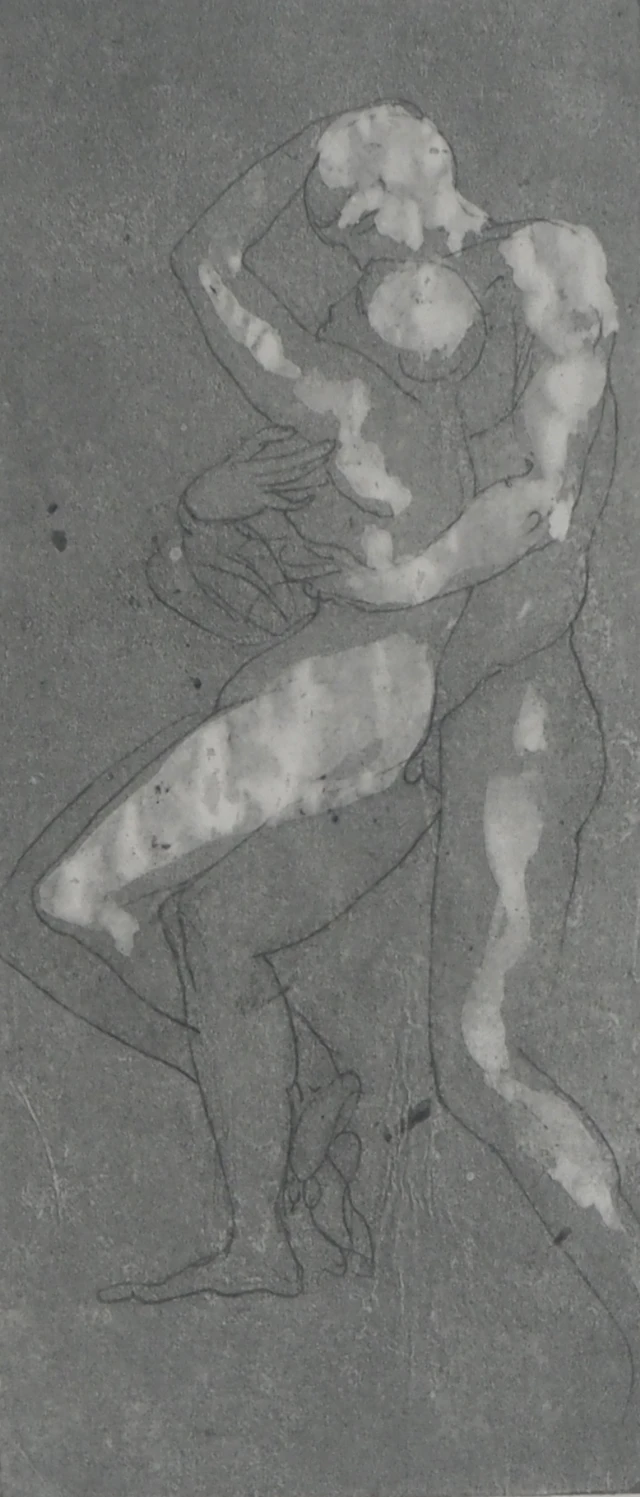 Auguste RODIN : La danse des amoureux, Gravure