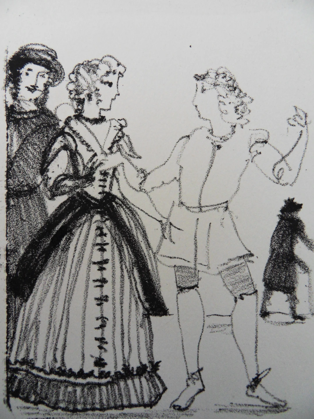 André DERAIN : Conversation - Lithographie originale signée