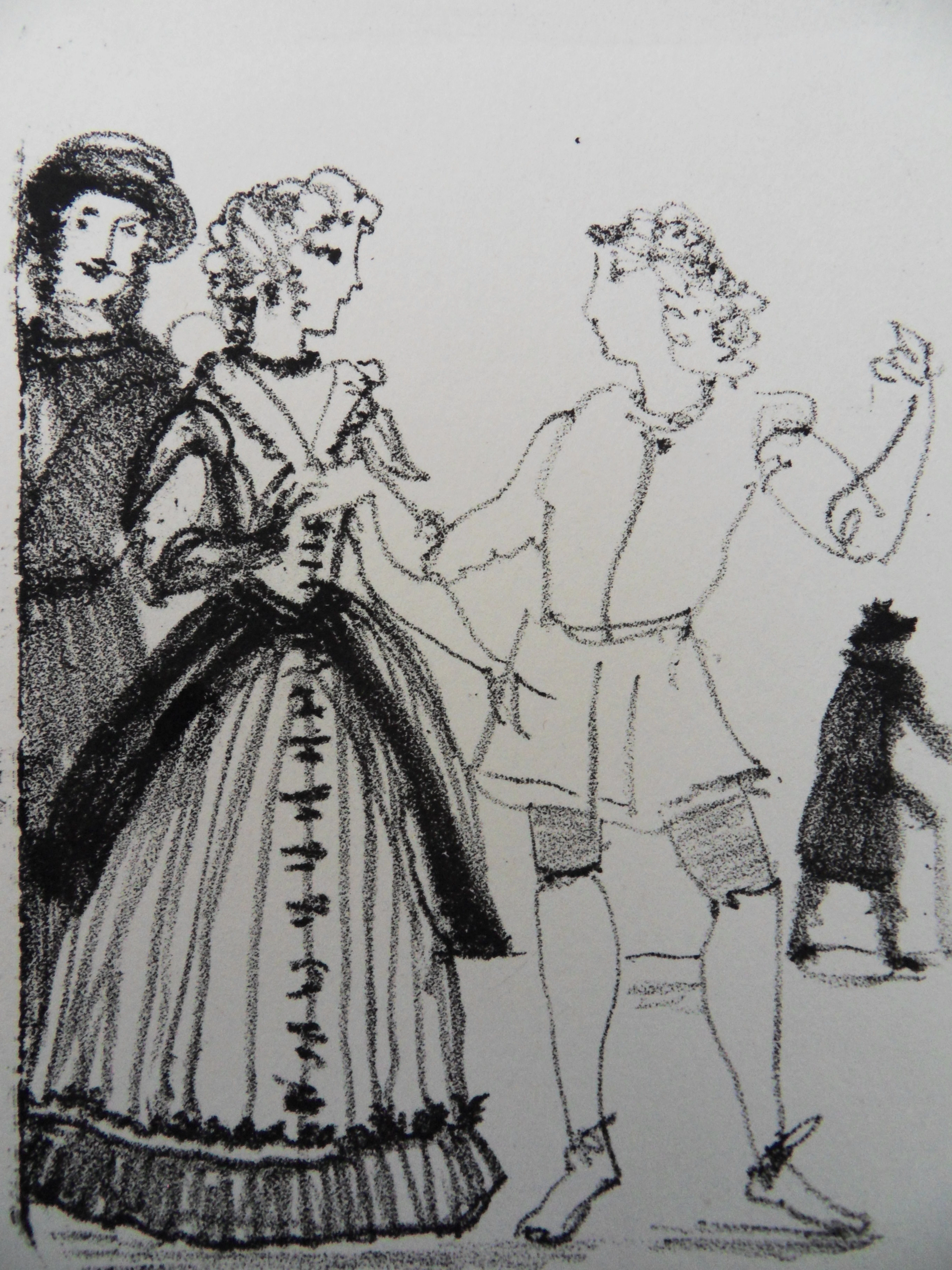 André DERAIN : Conversation - Lithographie originale signée
