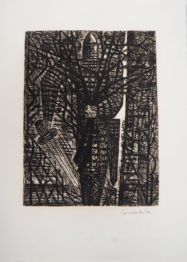 Marcel GROMAIRE - Macbeth, Shakespeare: la forêt en marche, 1958 -