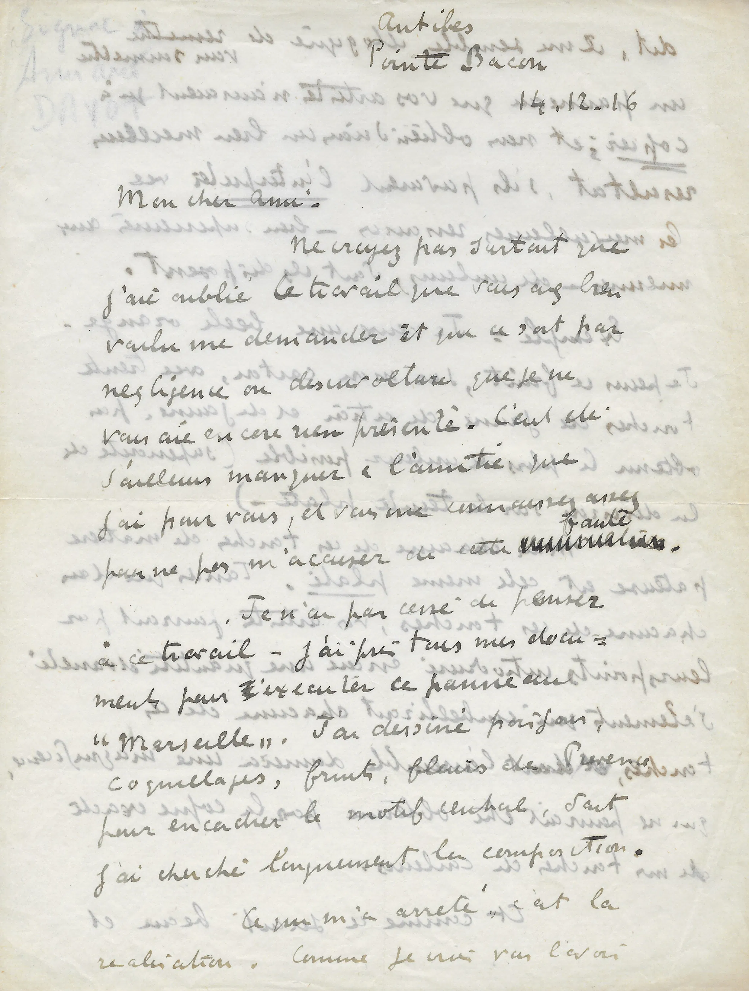 Paul SIGNAC - Lettre autographe signée