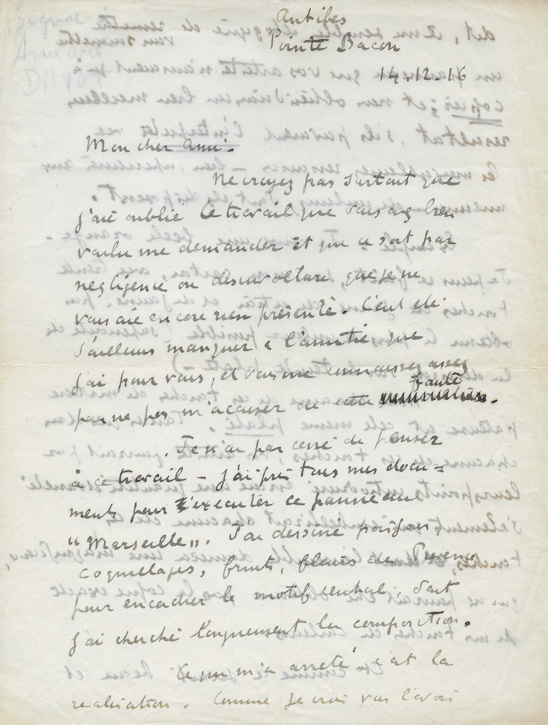 Paul SIGNAC - Lettre autographe signée