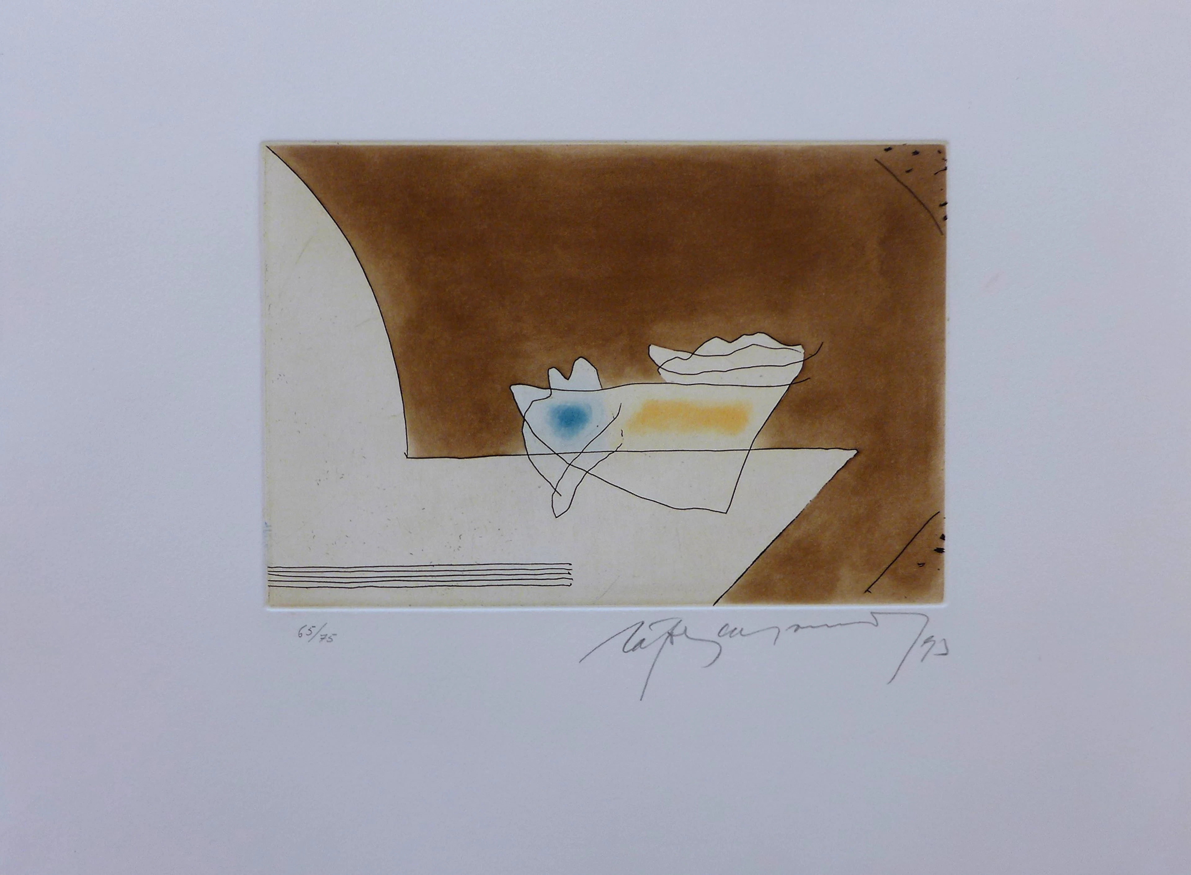 Alberto RAFOLS-CASAMADA - Finestres 5, 1993, Gravure signée
