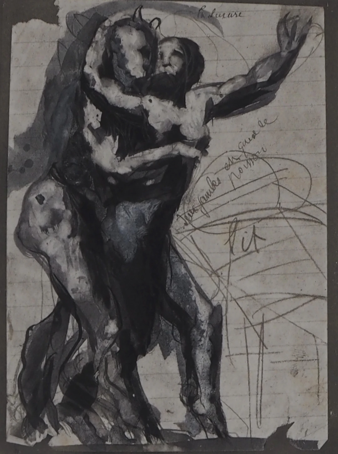 Auguste RODIN : La luxure, Gravure