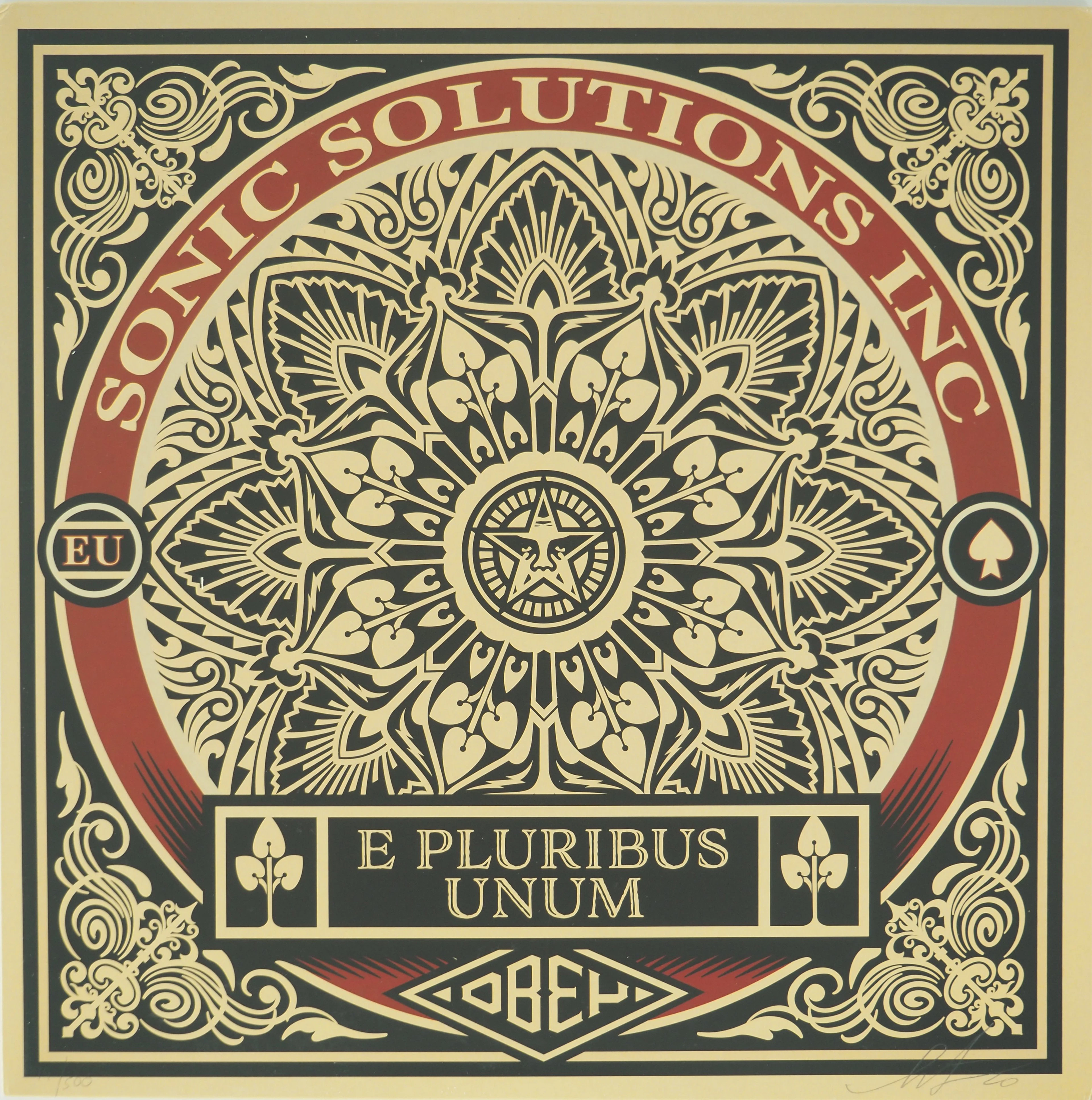 Shepard FAIREY (OBEY) : E pluribus unum - Vinyle signé