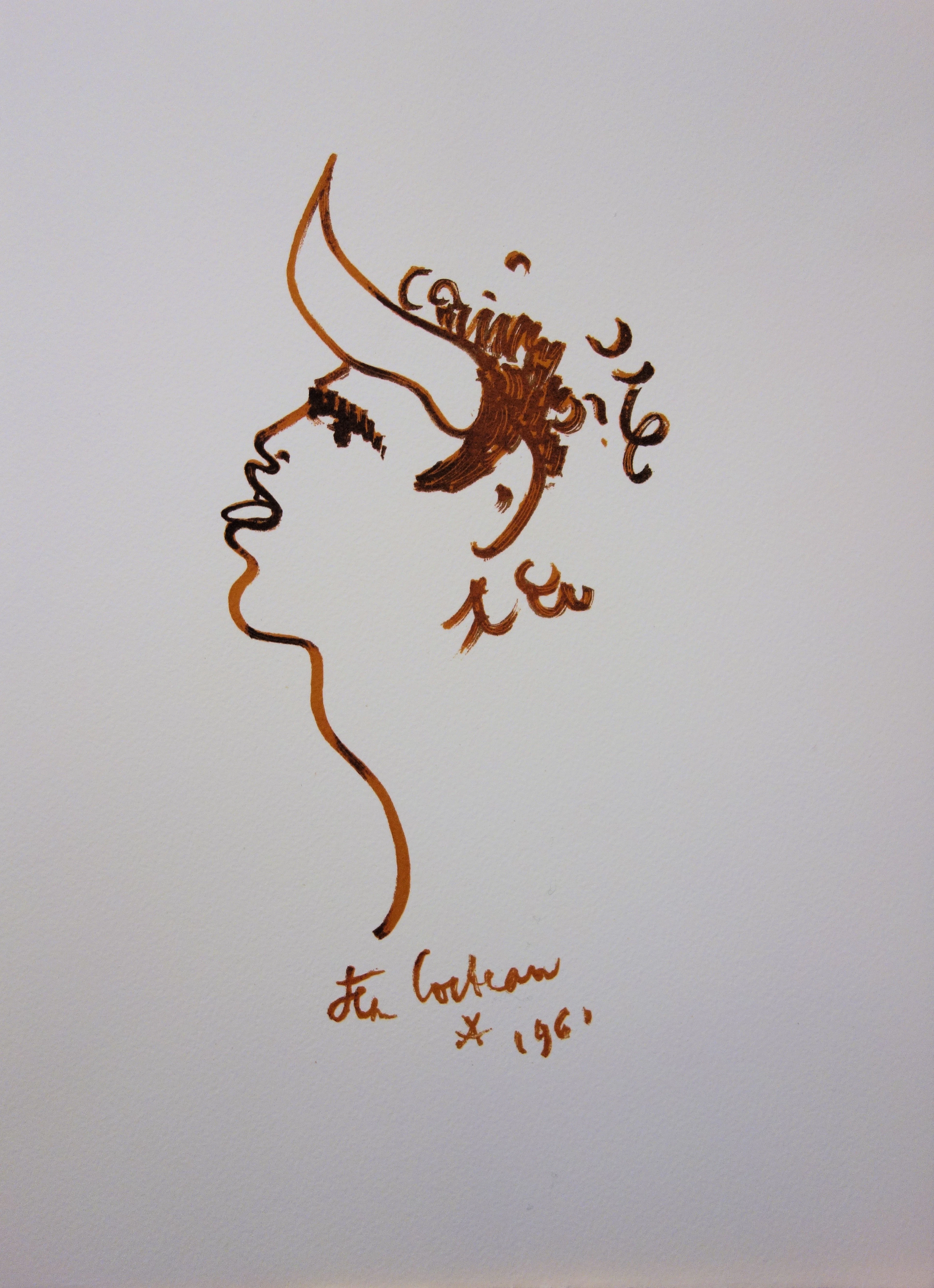 Jean COCTEAU : Toréador sauvage - Lithographie signée