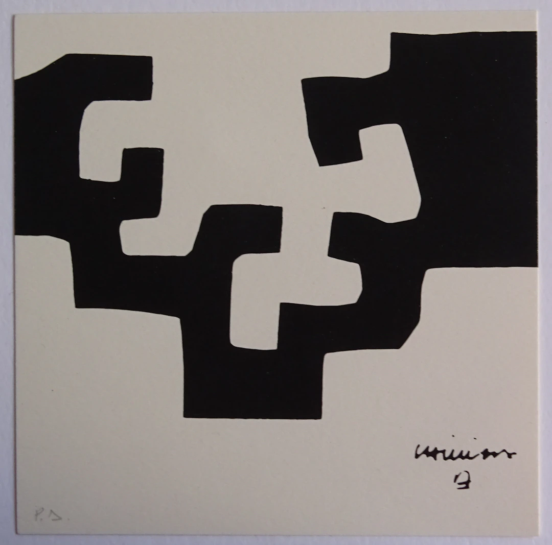 Eduardo Chillida - Composition pour la galerie Carl Van ser Voort