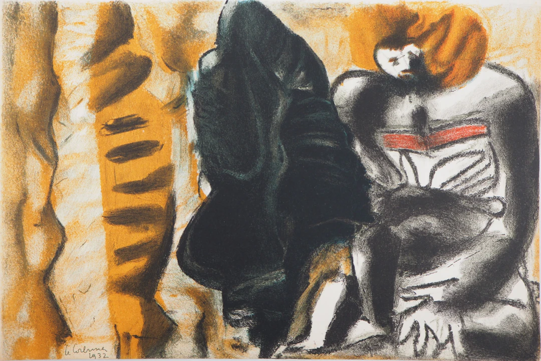 Le CORBUSIER - L’Homme et l’Ombre, 1938 - Lithographie