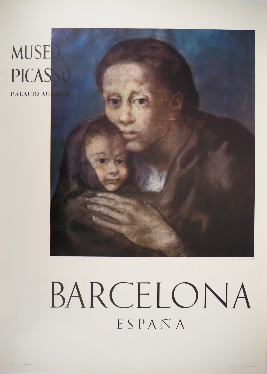 Pablo PICASSO (d’après) - Maternité au châle, Affiche originale 1966