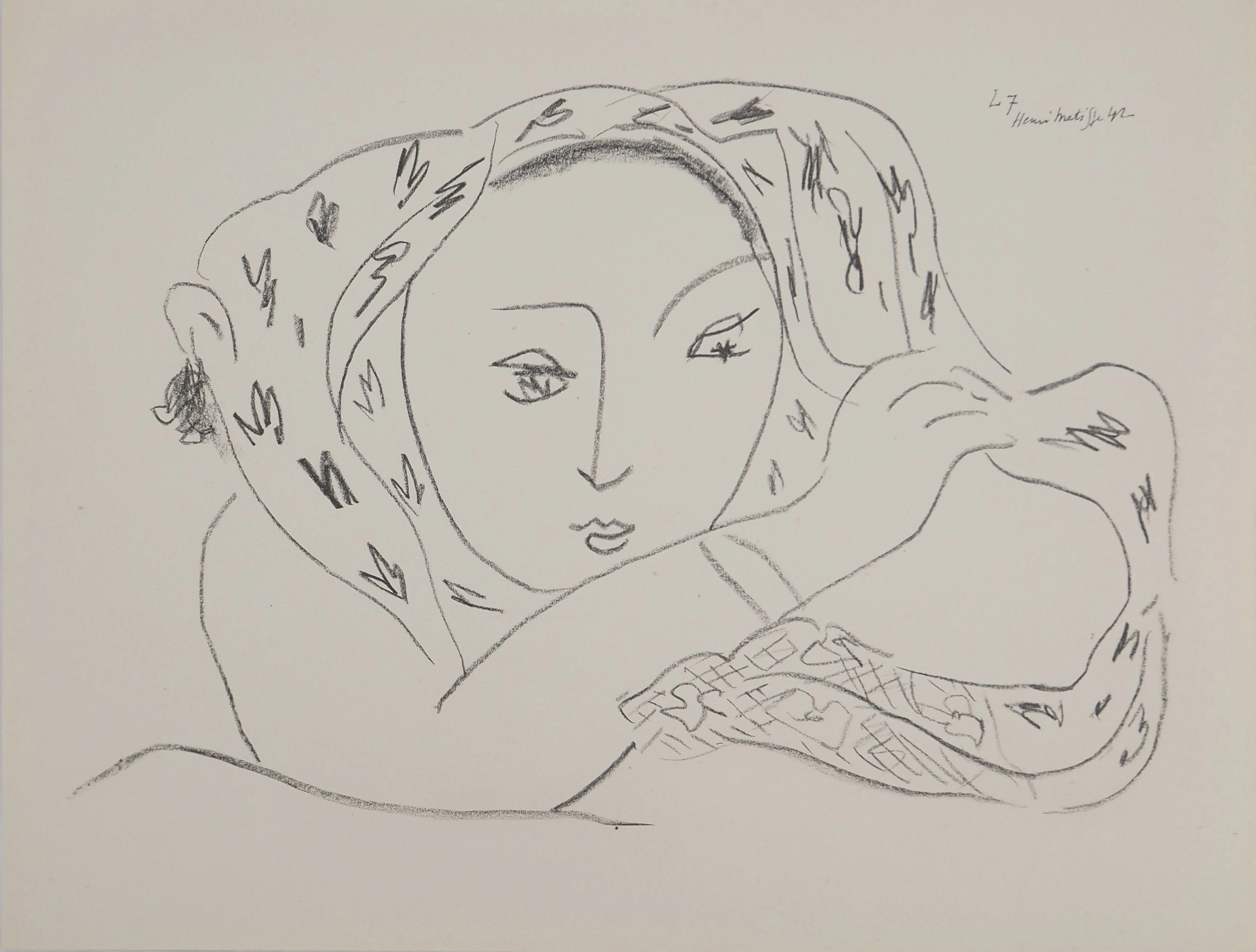 Henri MATISSE : L'attente, Lithographie signée