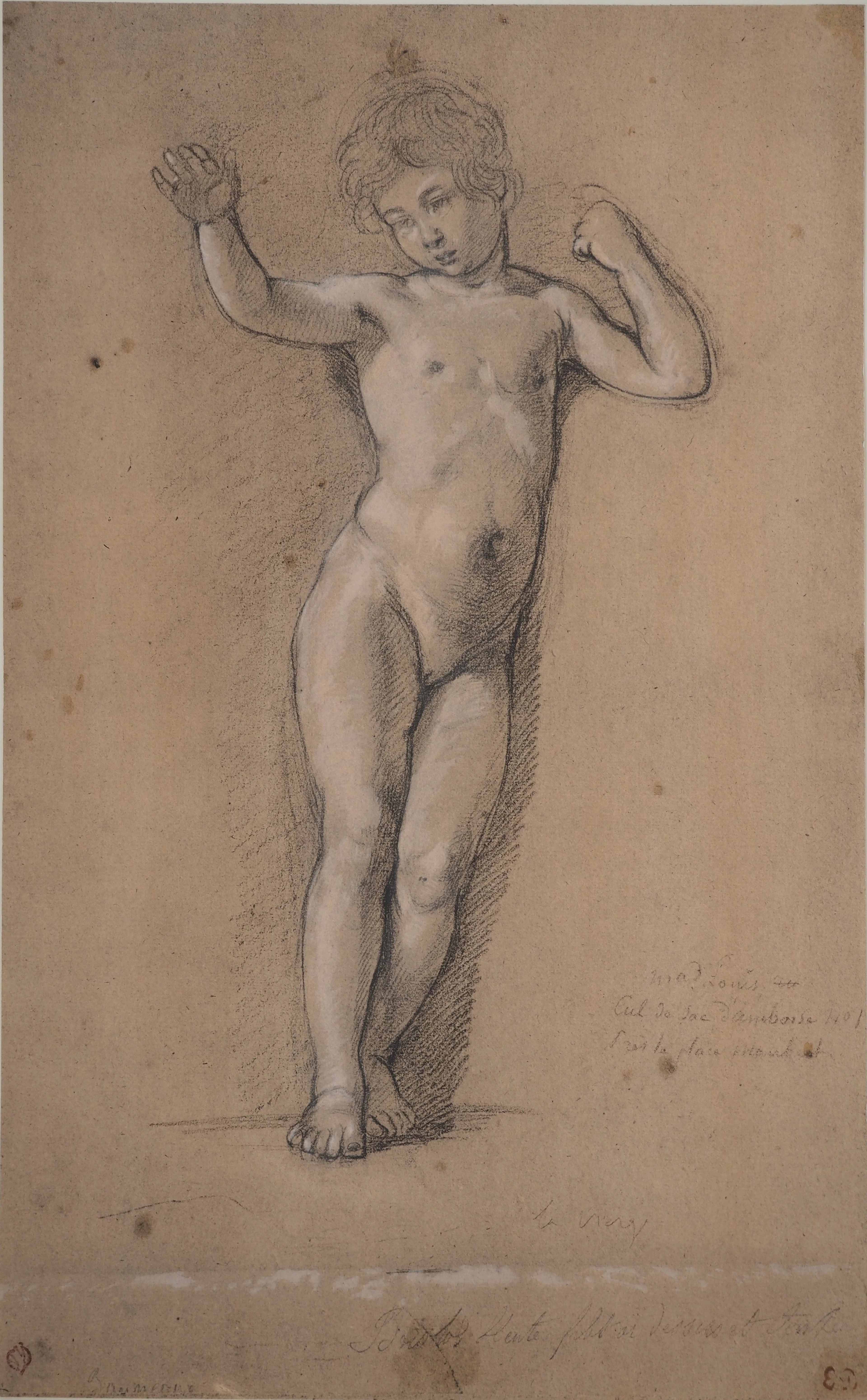 Eugène DELACROIX (d’après) - Étude d’enfant, Lithographie