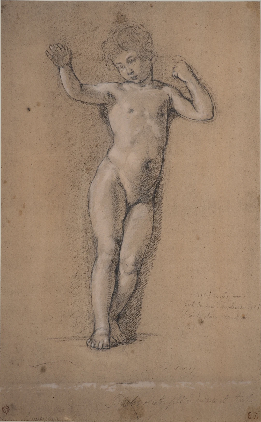 Eugène DELACROIX (d’après) - Étude d’enfant, Lithographie