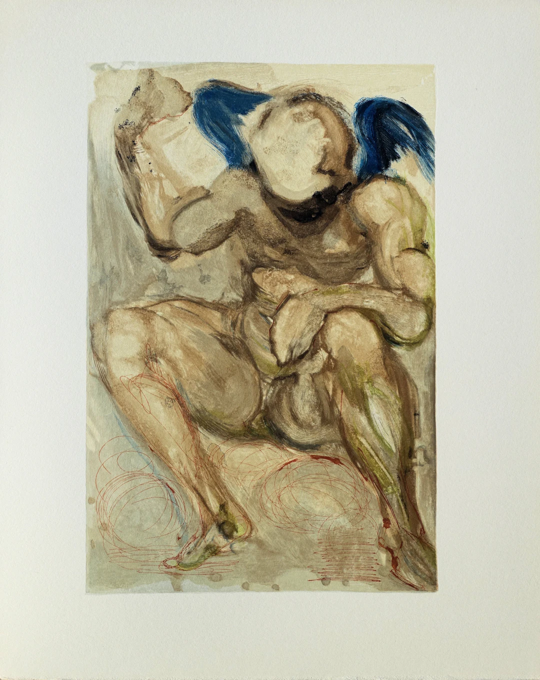Salvador DALI : L’envie, Bois gravé original