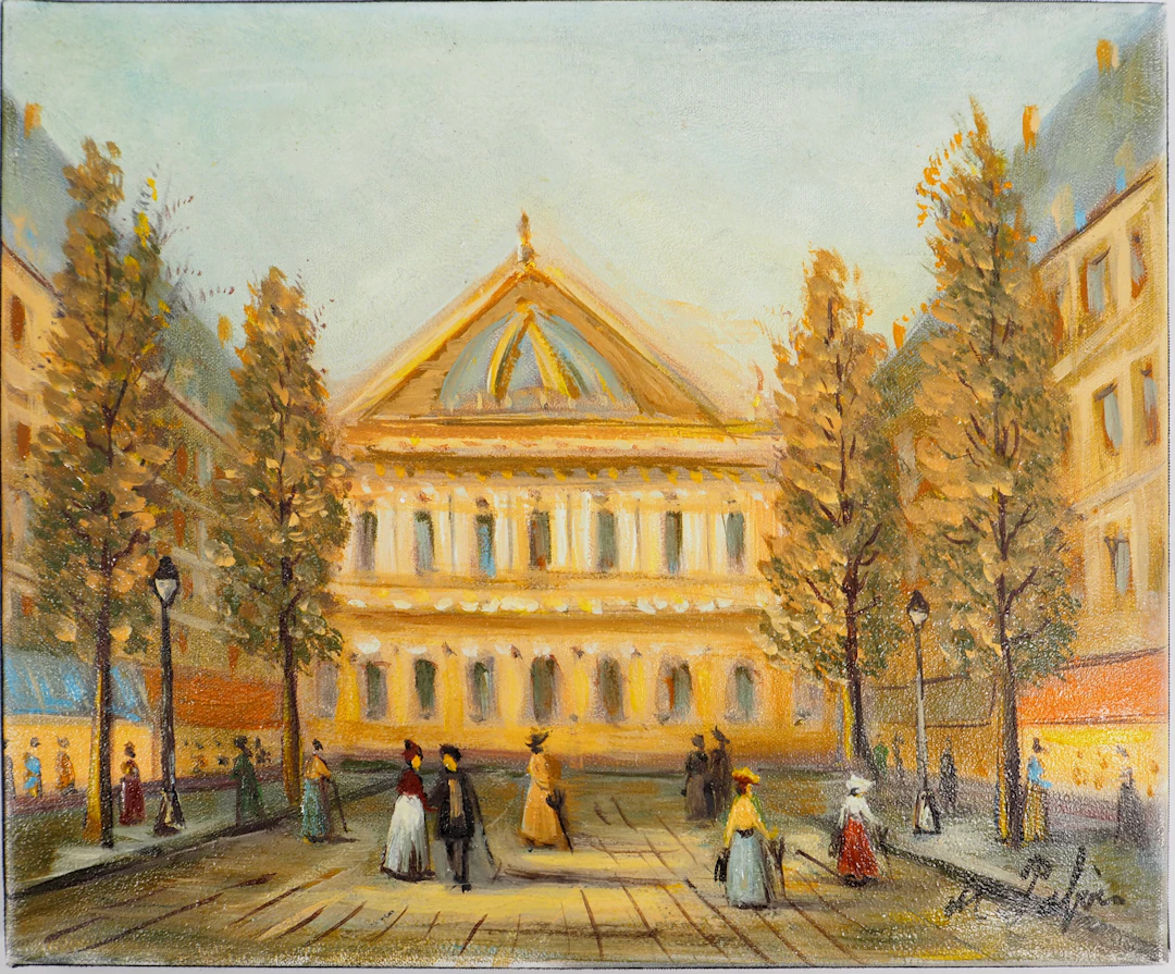 Michel PABOIS - Paris : l’Opéra Garnier - Huile sur toile originale signée