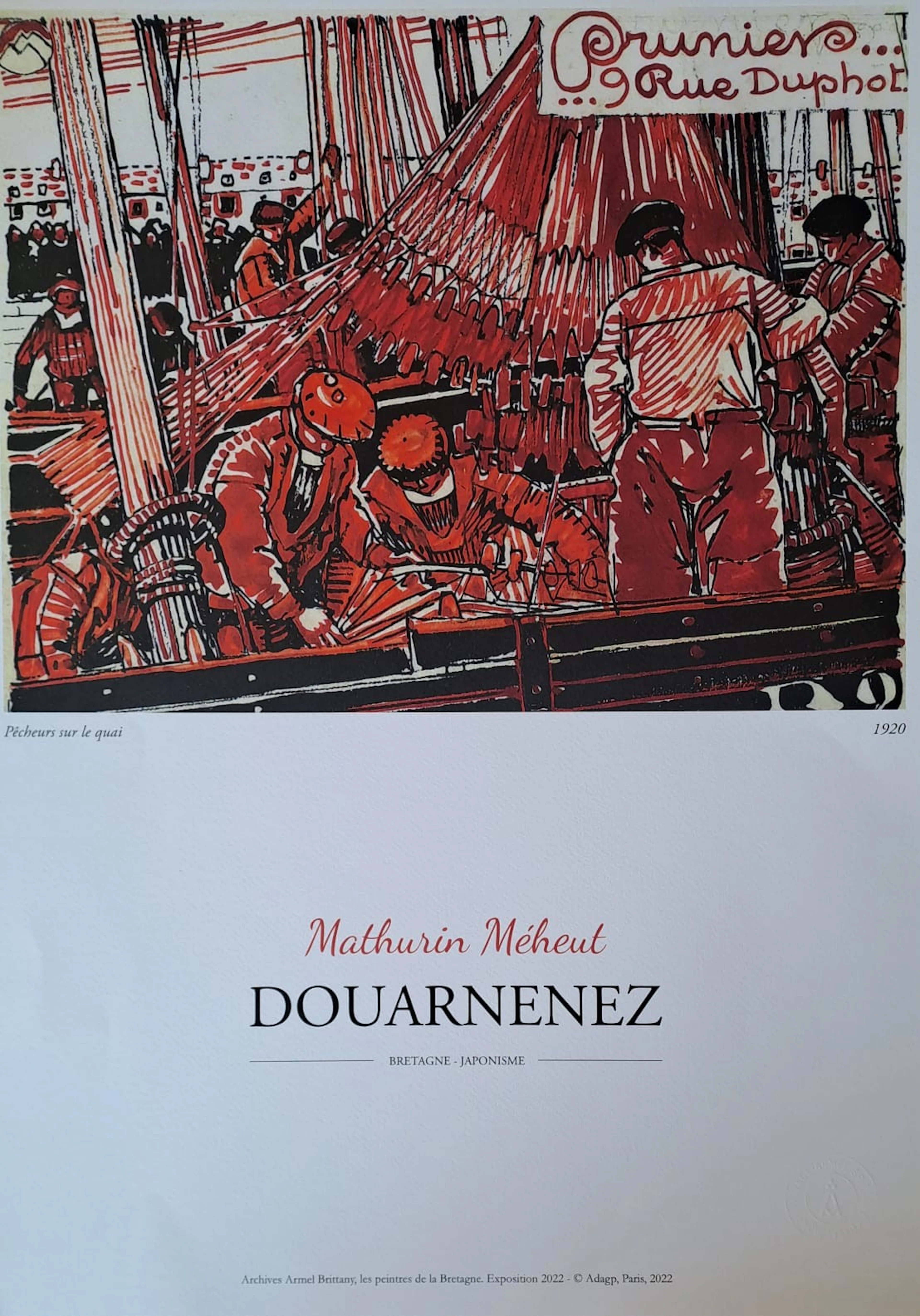 Mathurin Méheut (d’après) - Pêcheurs sur le quai - Impression numérique