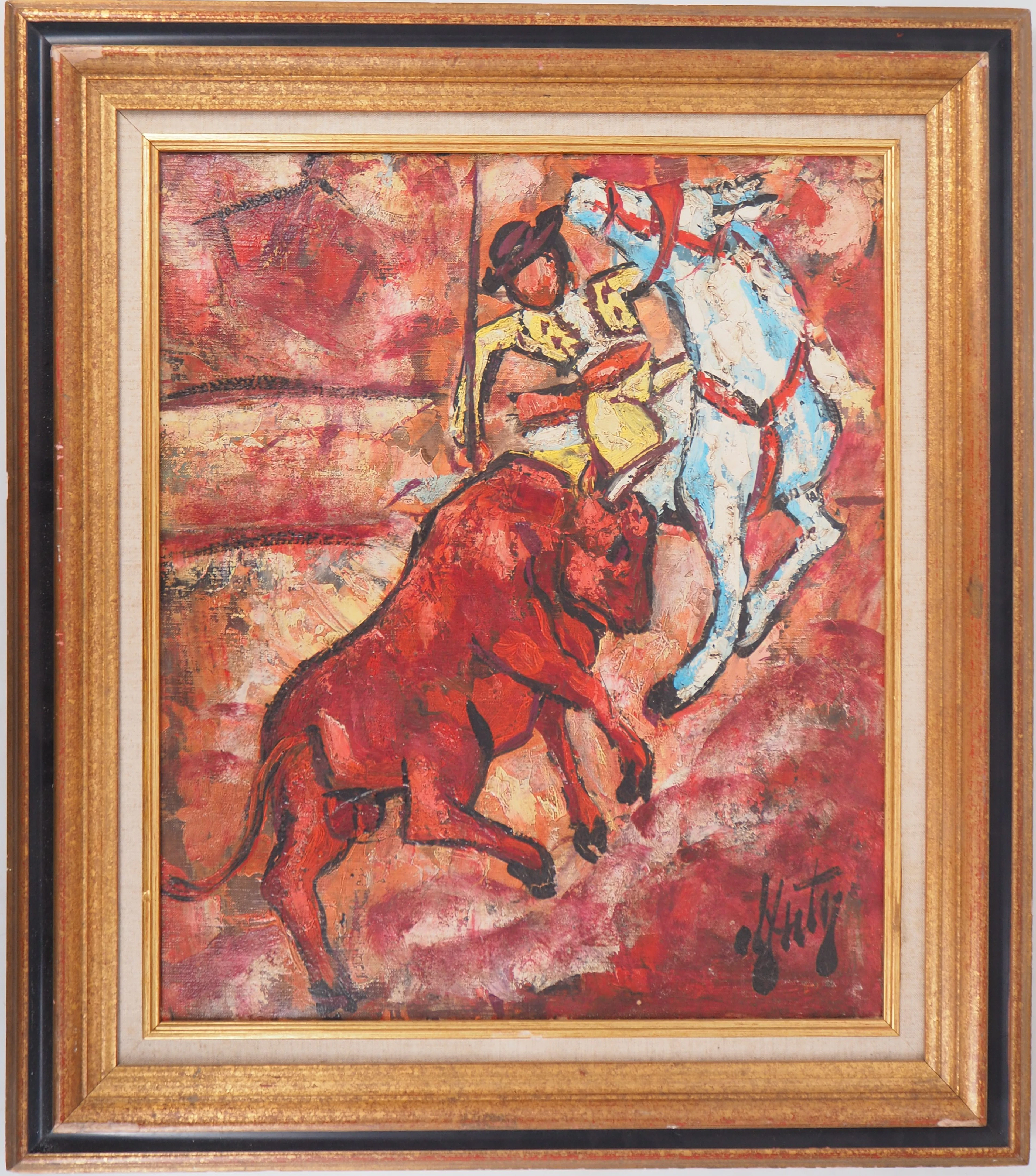 Henry Maurice D’ANTY : Le Picador - Huile sur toile signée