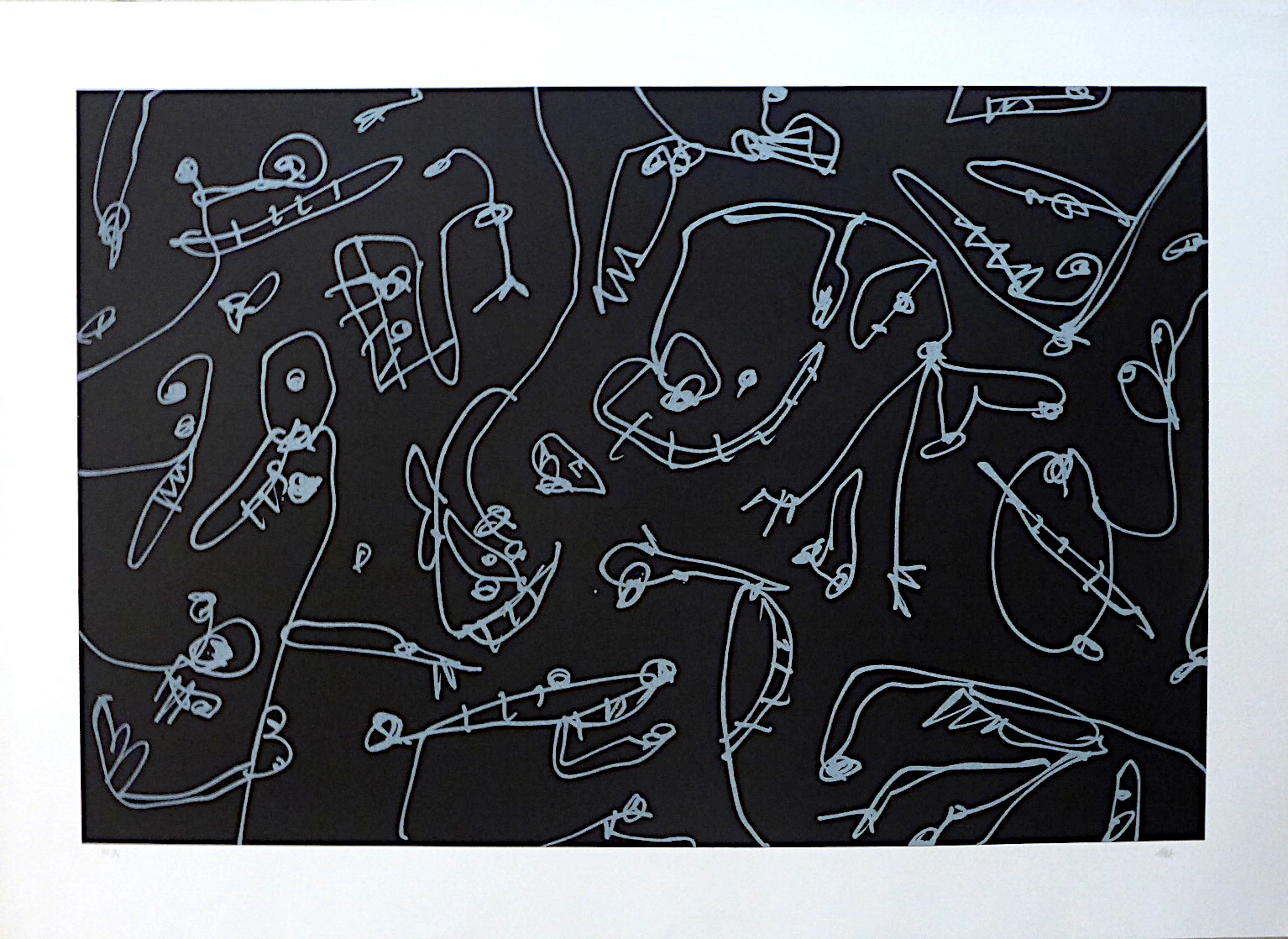 Antonio SAURA - Abierta 5 - Lithographie signée au crayon