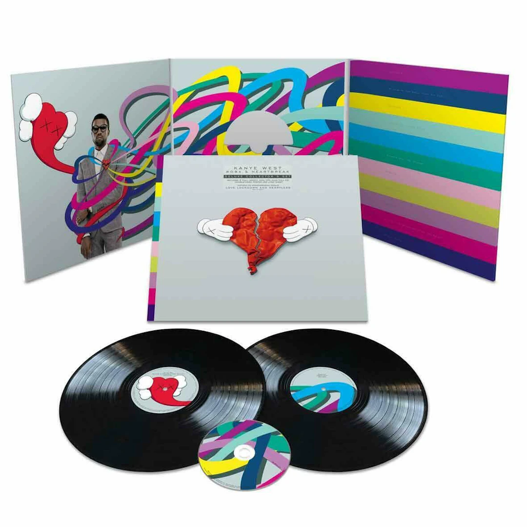 Kaws x Kanye West - 808s & Heartbreak - Impression offset + vinyles