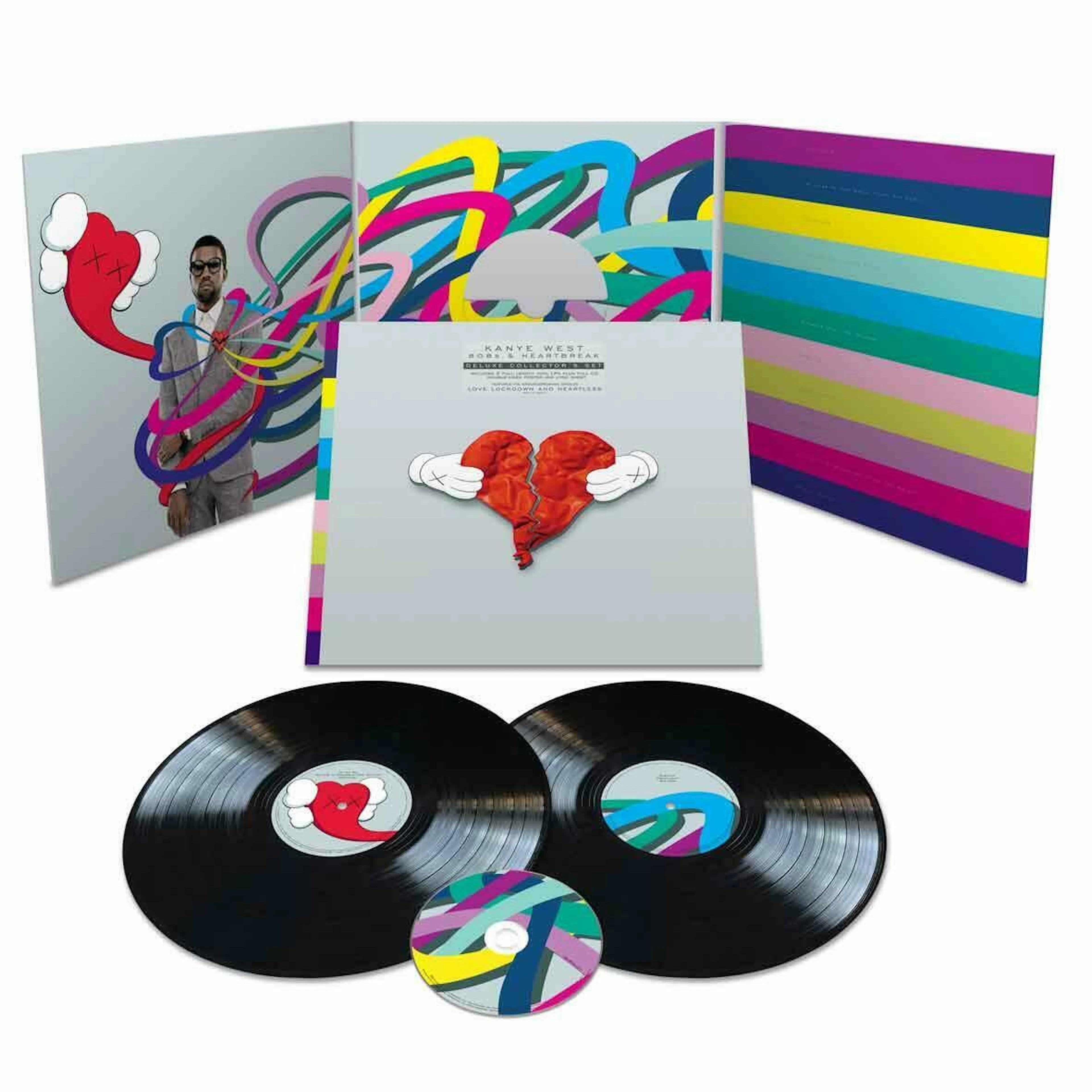 Kaws x Kanye West - 808s & Heartbreak - Impression offset + vinyles