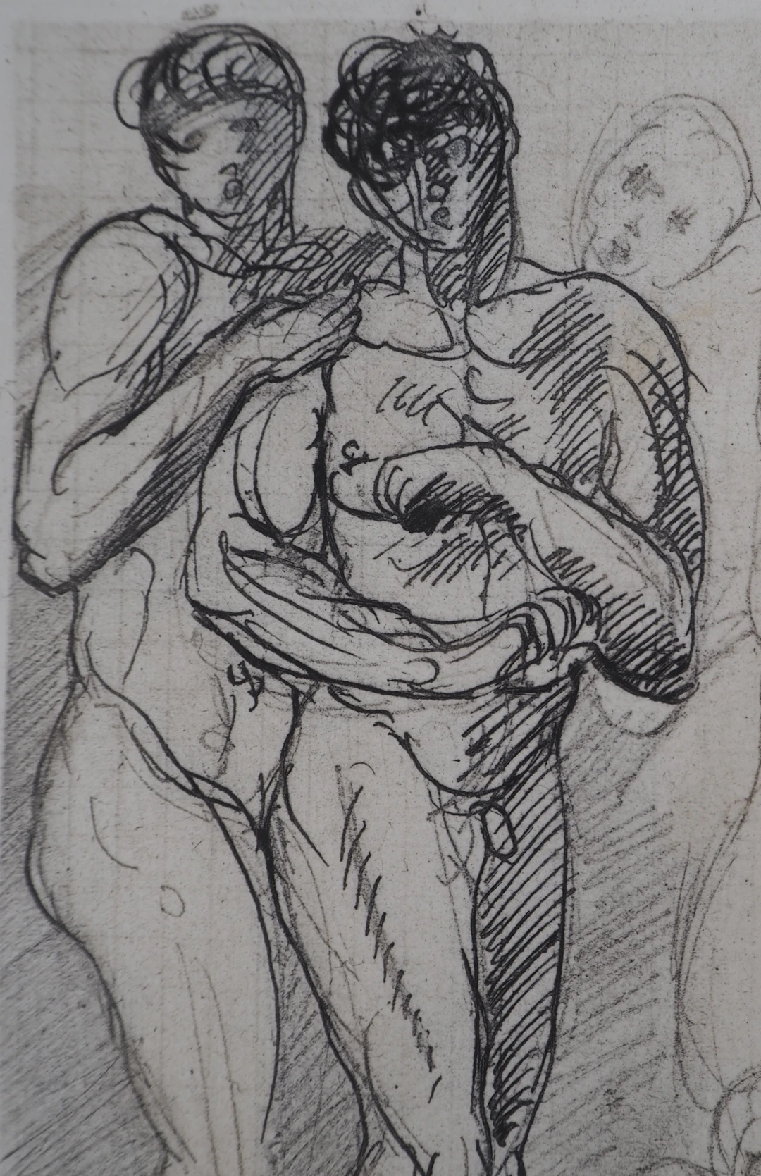 Auguste RODIN (d’après) - Etude du mouvement - Gravure