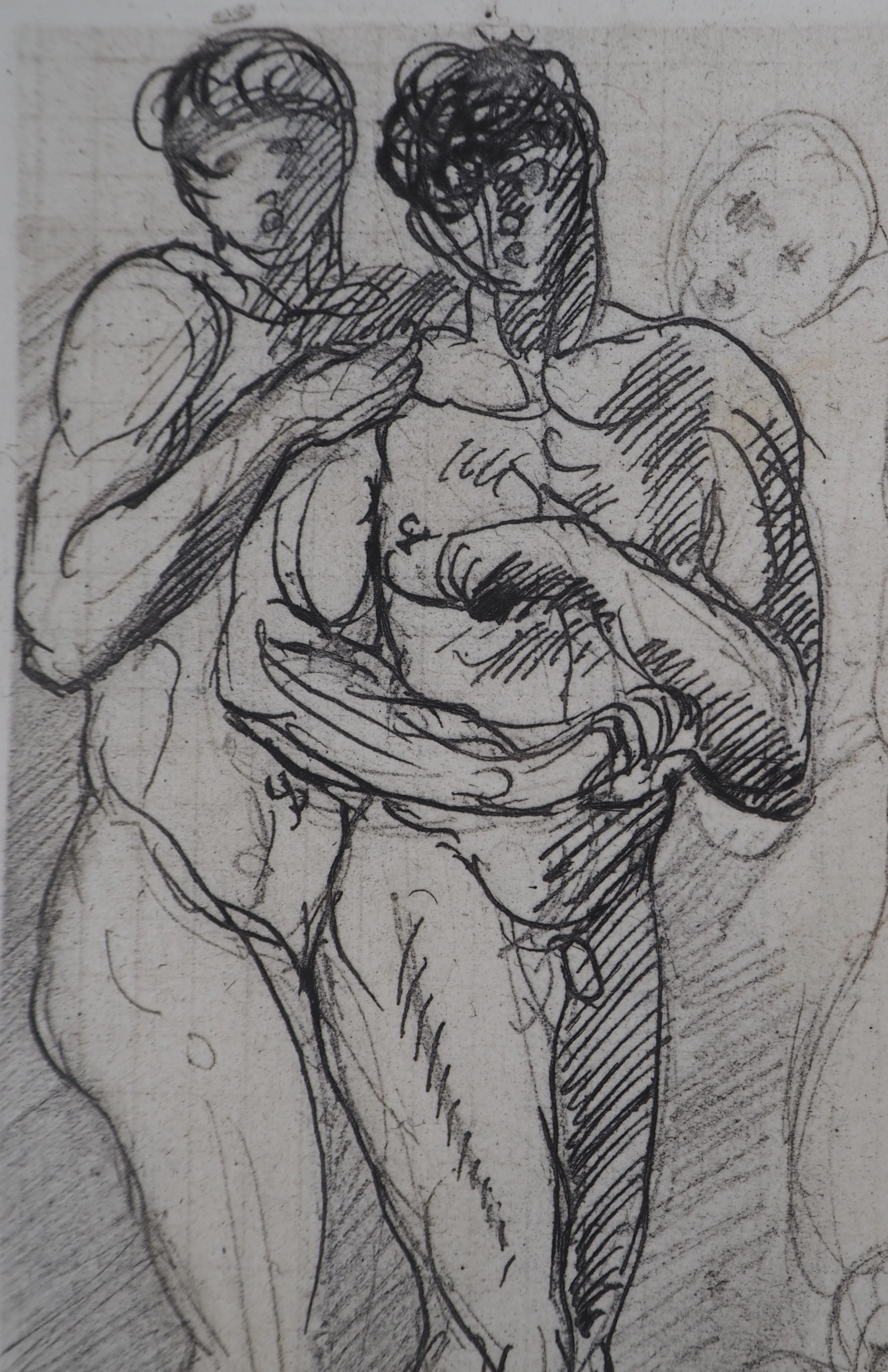 Auguste RODIN (d’après) - Etude du mouvement - Gravure