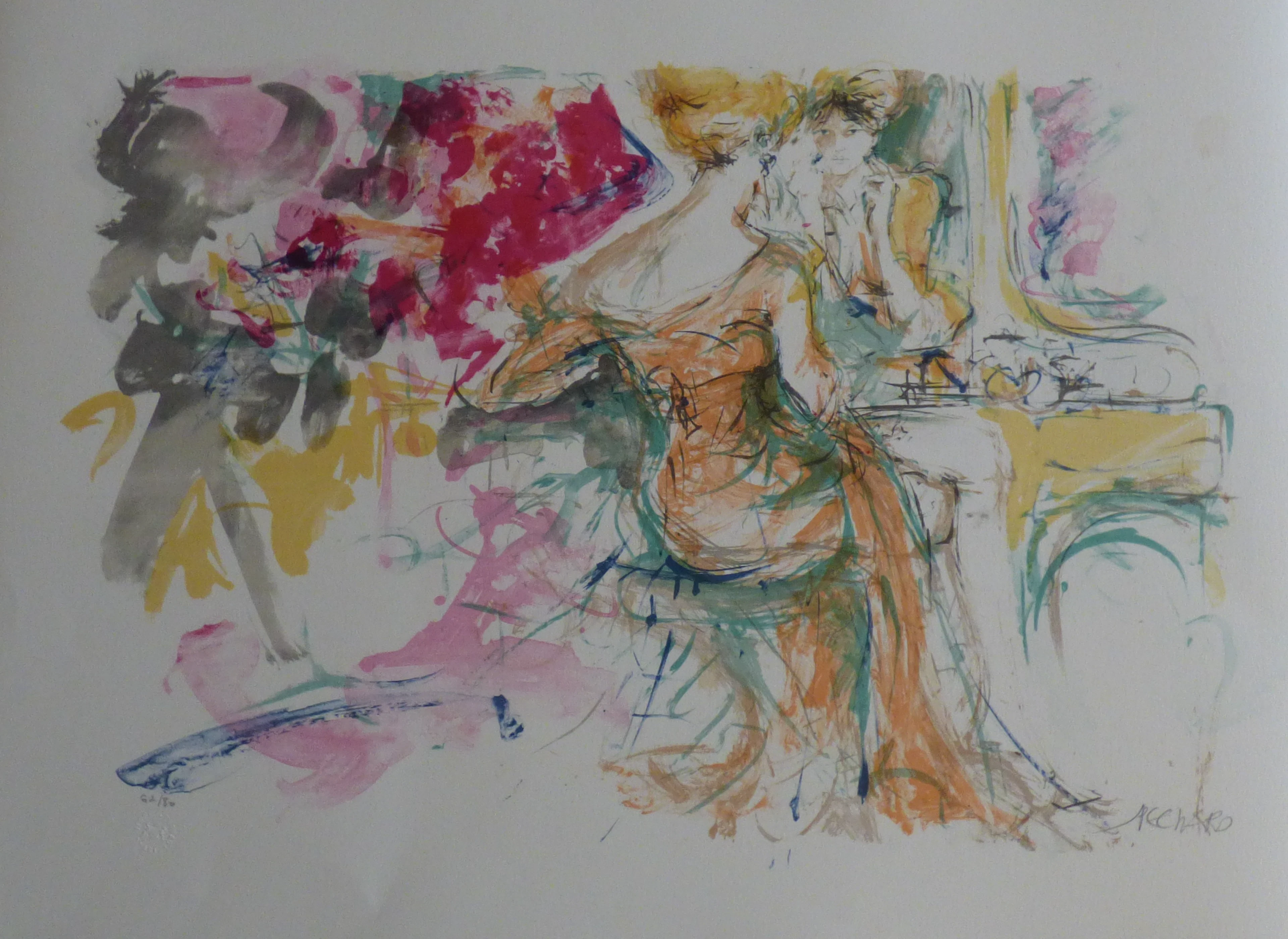 Jacques PECNARD - Coiffeuse à la Belle Epoque, 1980 - Lithographie