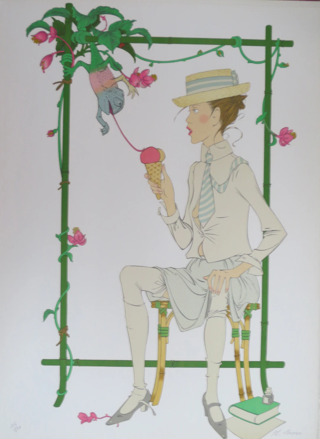 Philippe NOYER - Caméléon - Lithographie signée