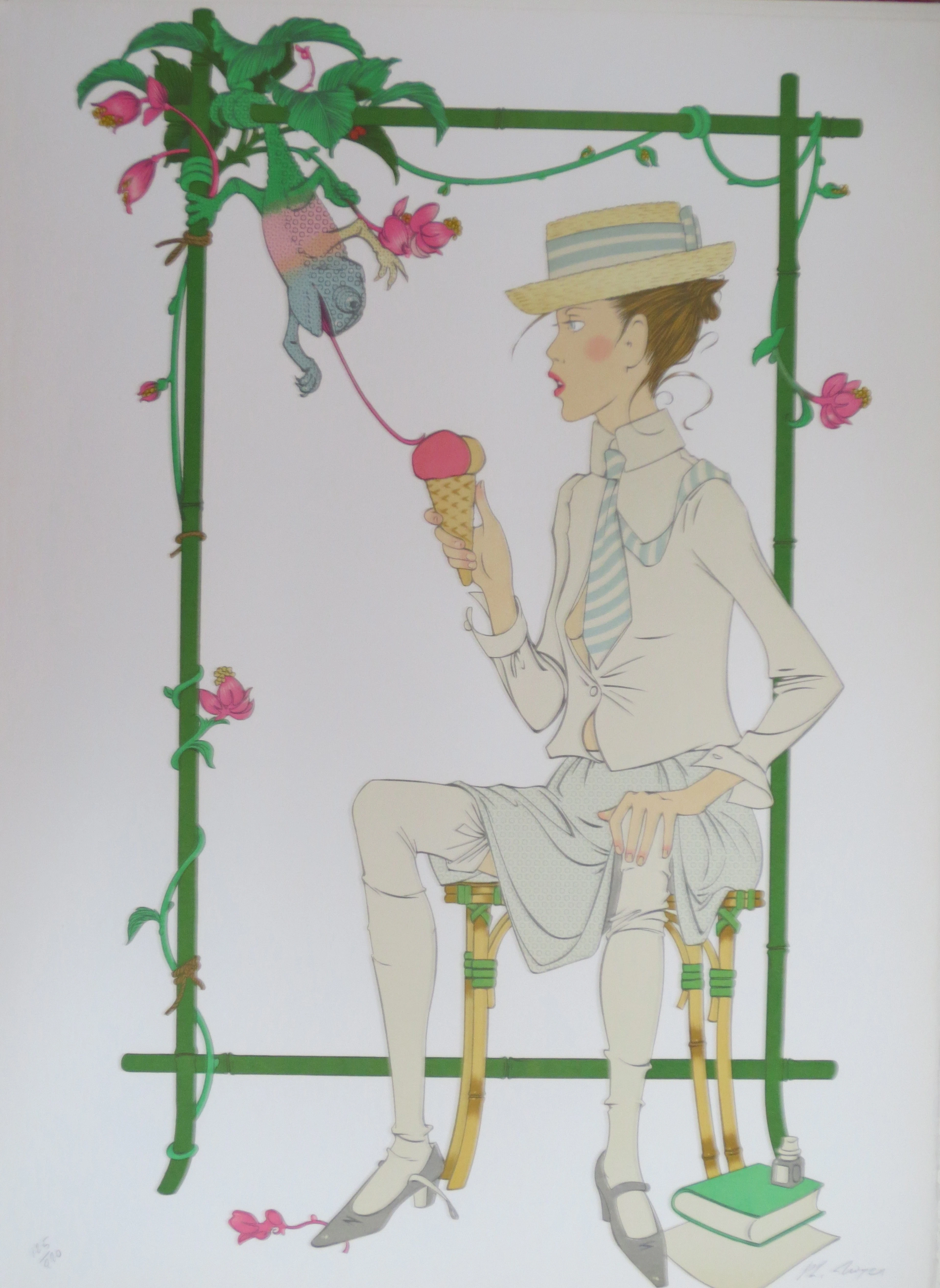 Philippe NOYER - Caméléon - Lithographie signée
