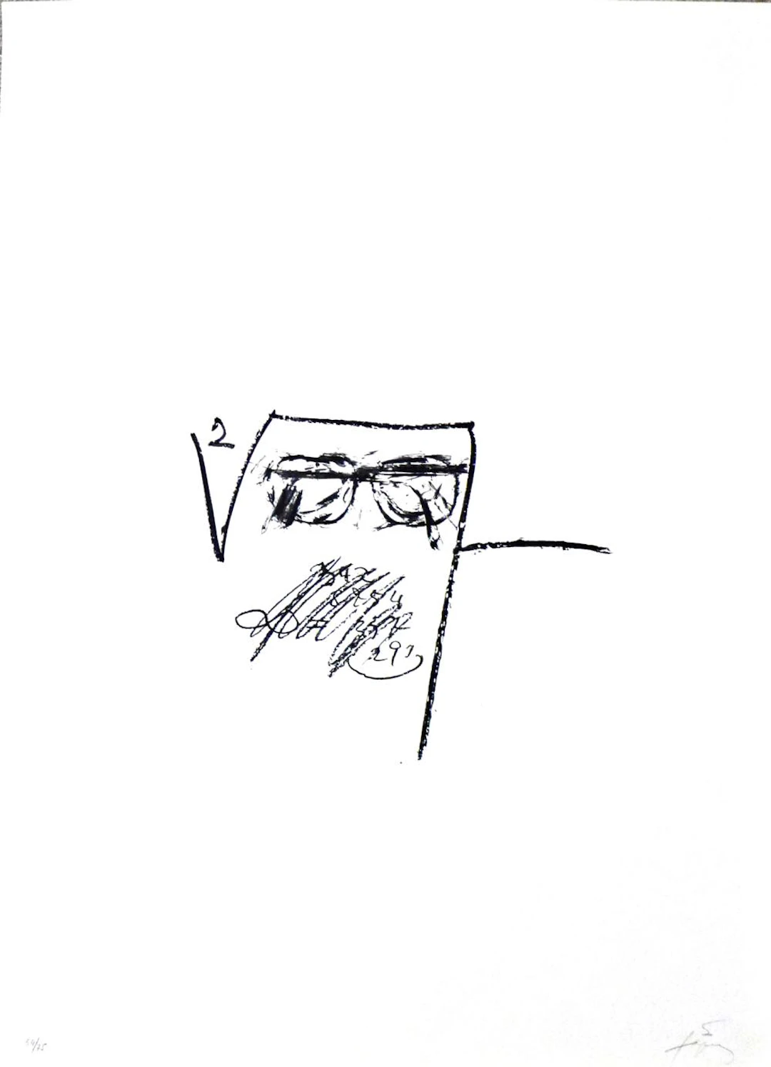Antoni TAPIES - LLambrec 6, 1975 - Lithographie signée au crayon