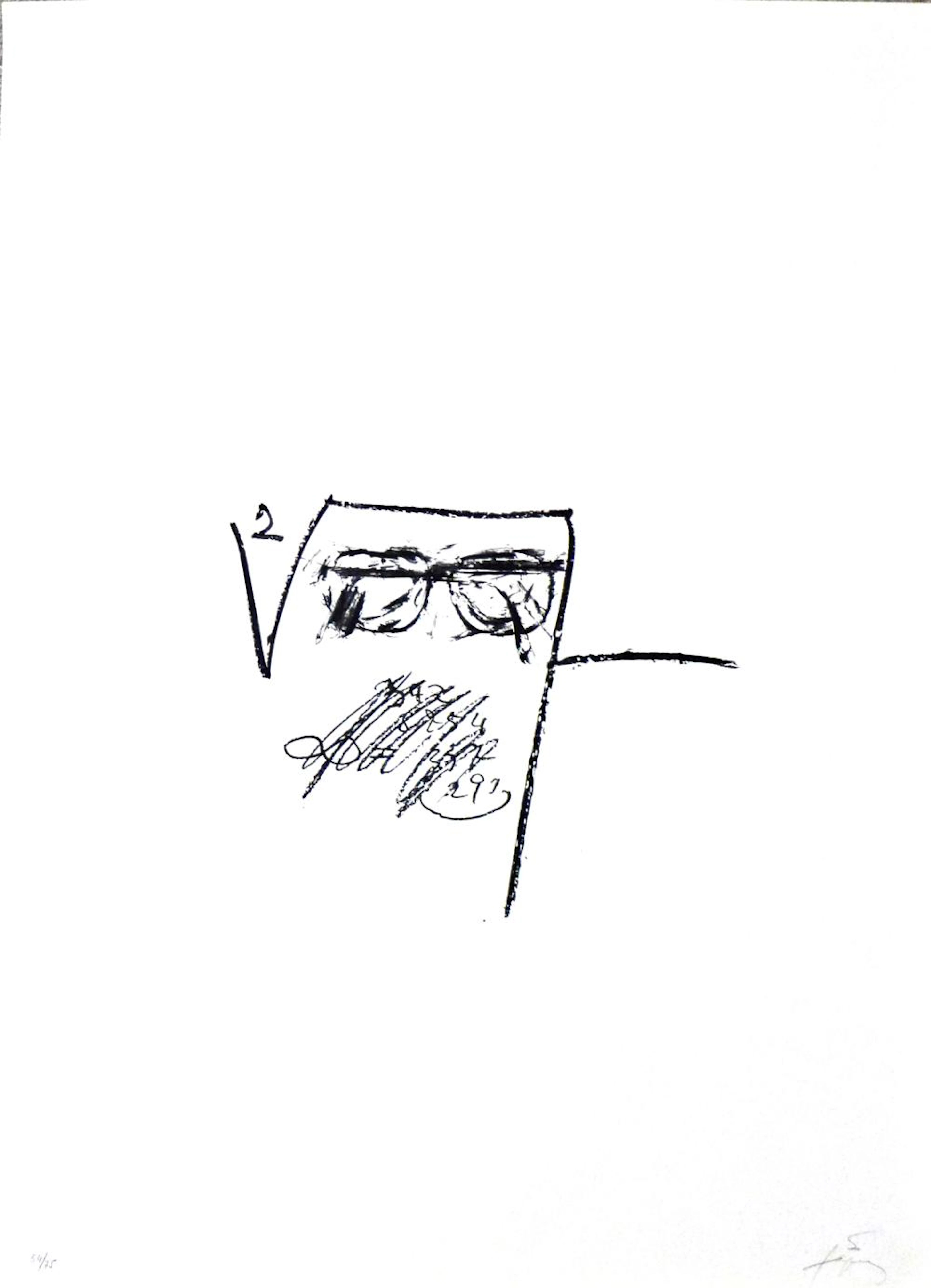 Antoni TAPIES - LLambrec 6, 1975 - Lithographie signée au crayon