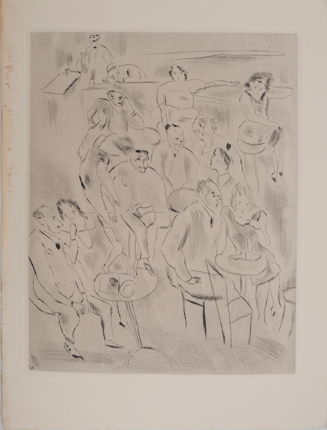 Jules PASCIN : Au bal, Gravure originale