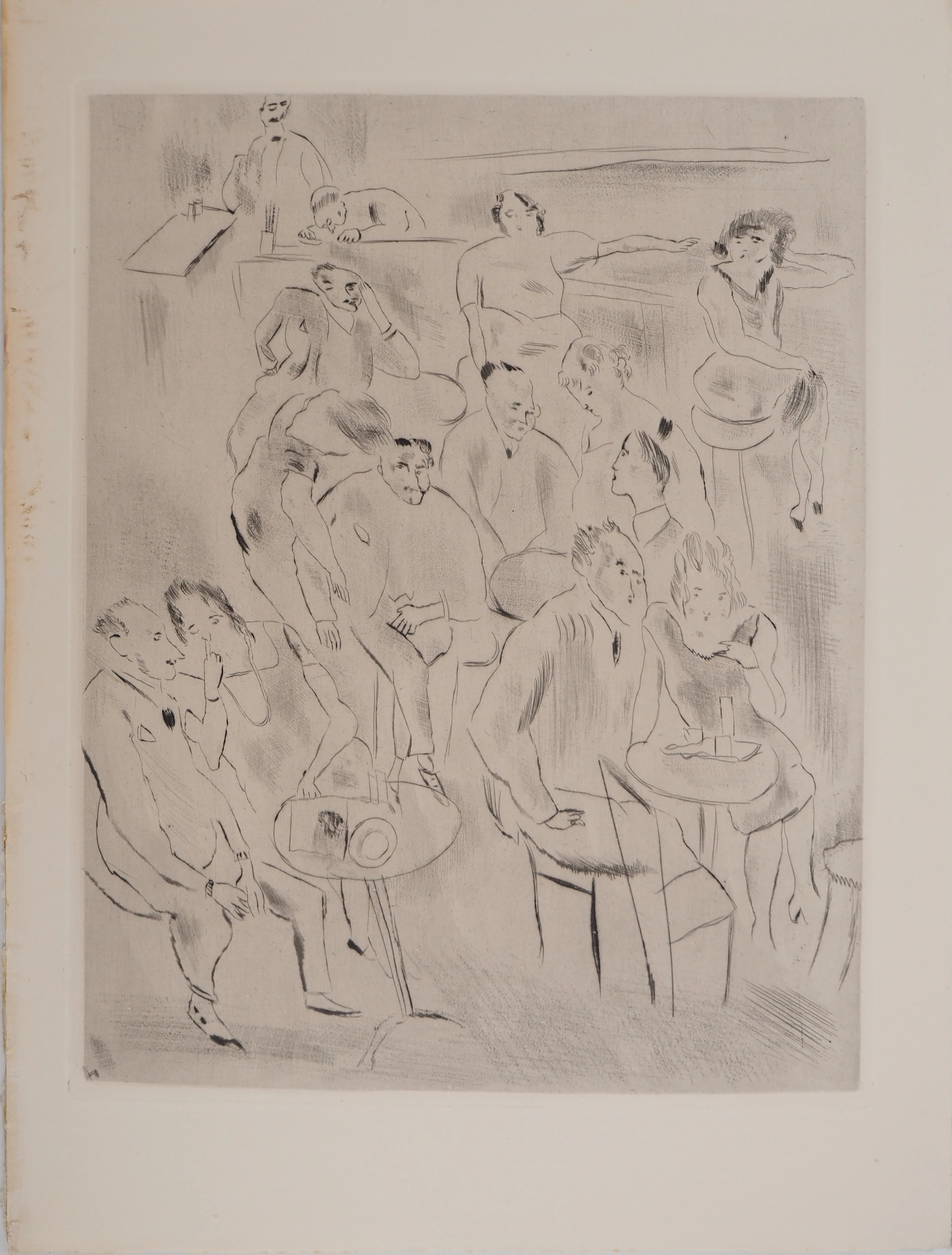 Jules PASCIN : Au bal, Gravure originale