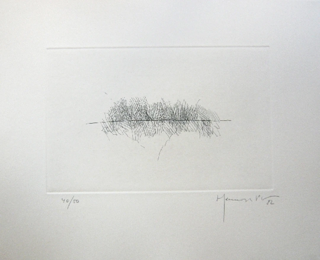 Joan PIJUAN HERNANDEZ - PJ 4, 1982 - Gravure signée au crayon