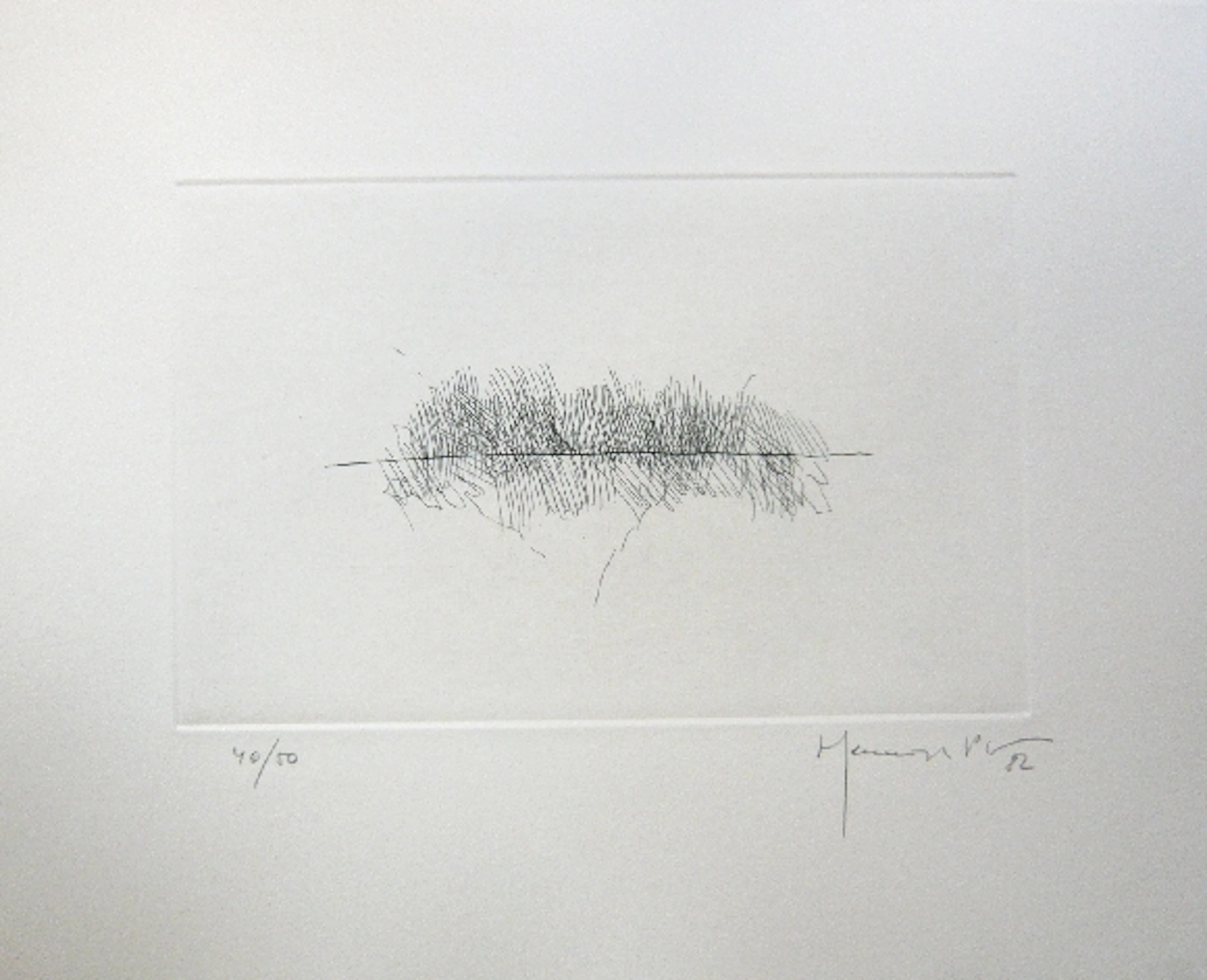 Joan PIJUAN HERNANDEZ - PJ 4, 1982 - Gravure signée au crayon