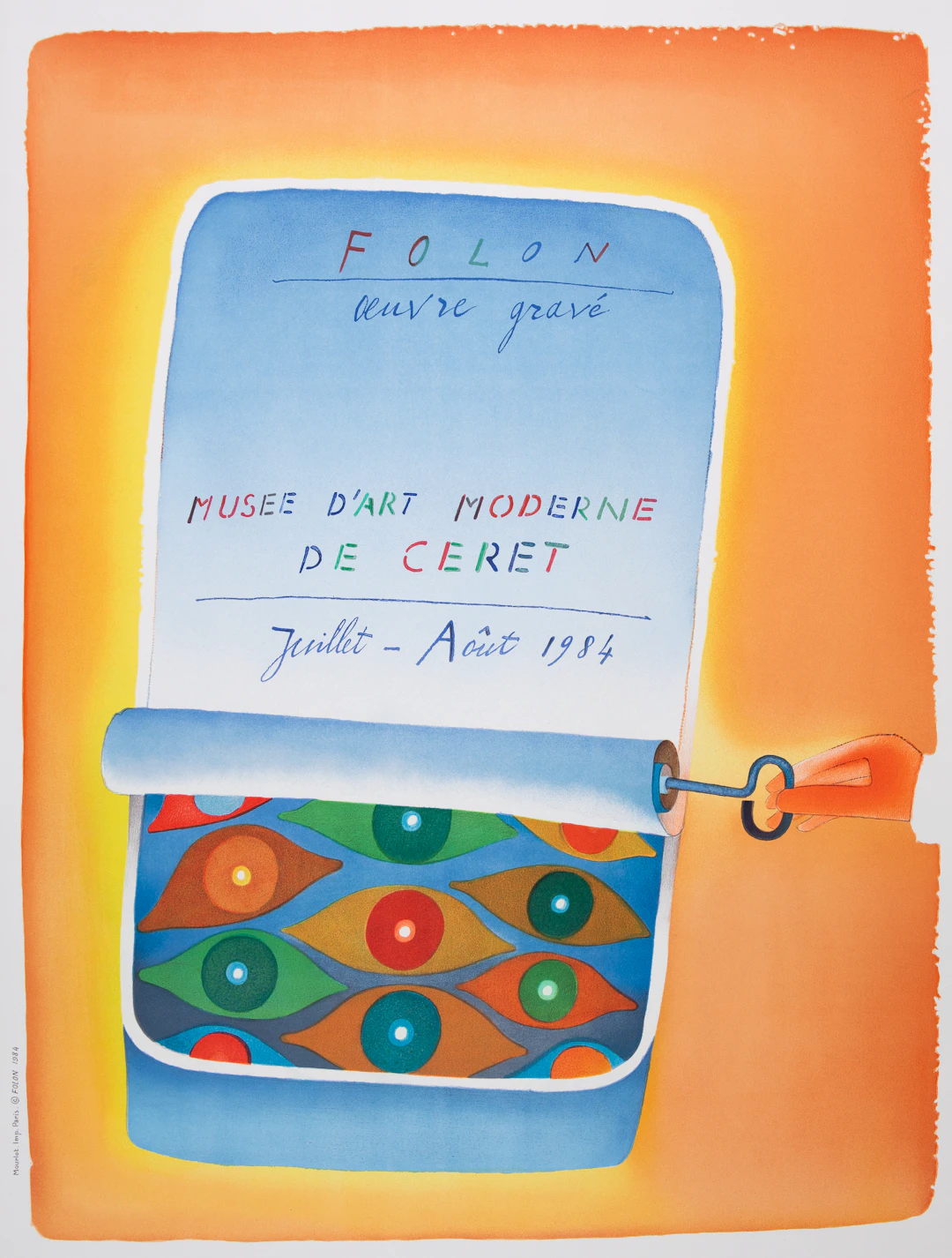 Jean Michel FOLON : Oeuvre gravé - Lithographie signée
