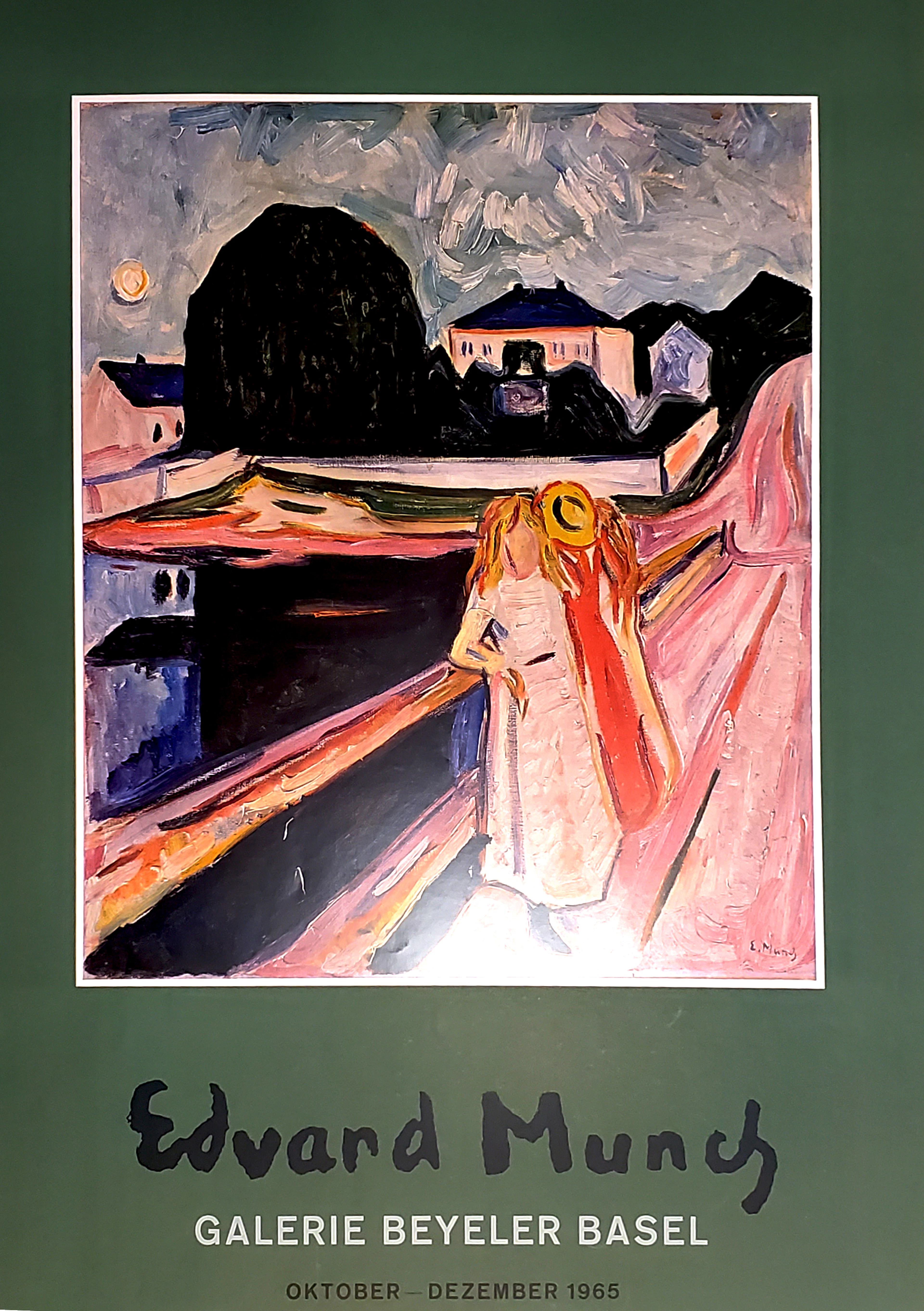 Edvard Munch, affiche Galerie Beyeler Basel, 1965